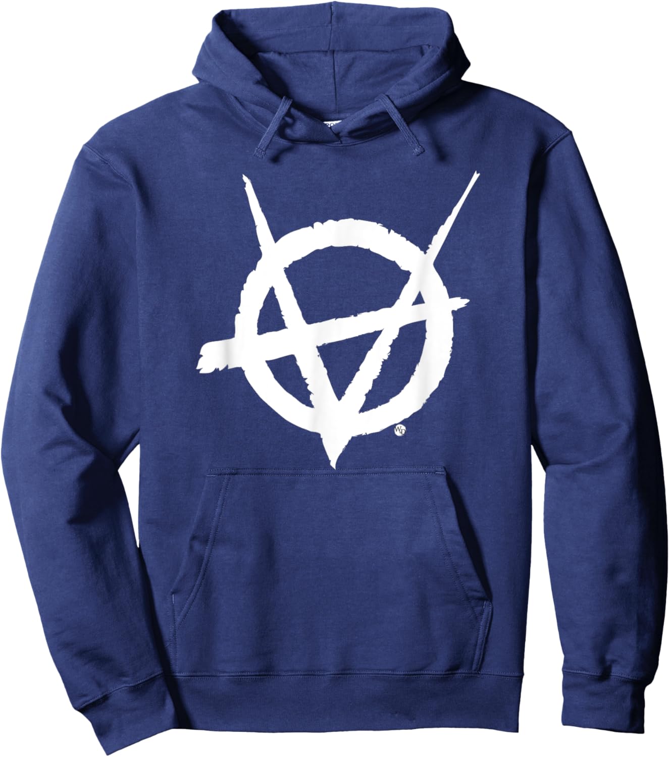 World of Darkness Vampire: The Masquerade Brujah Icon Black -Adult Hoodie - Hoodie | Navy