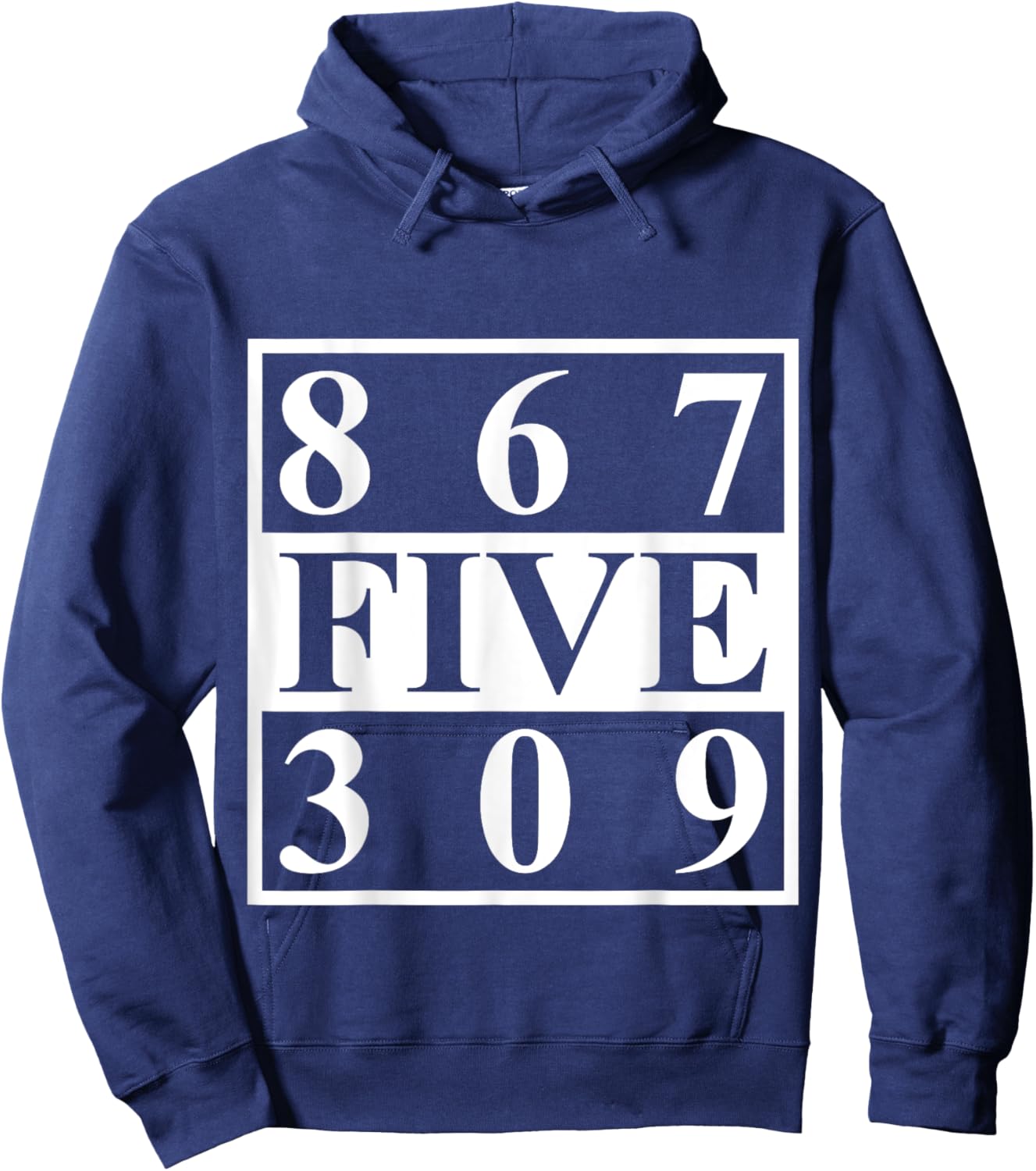 Nostalgic 8675309 Vintage Eighties Funny 80s Hoodie - Hoodie | Navy