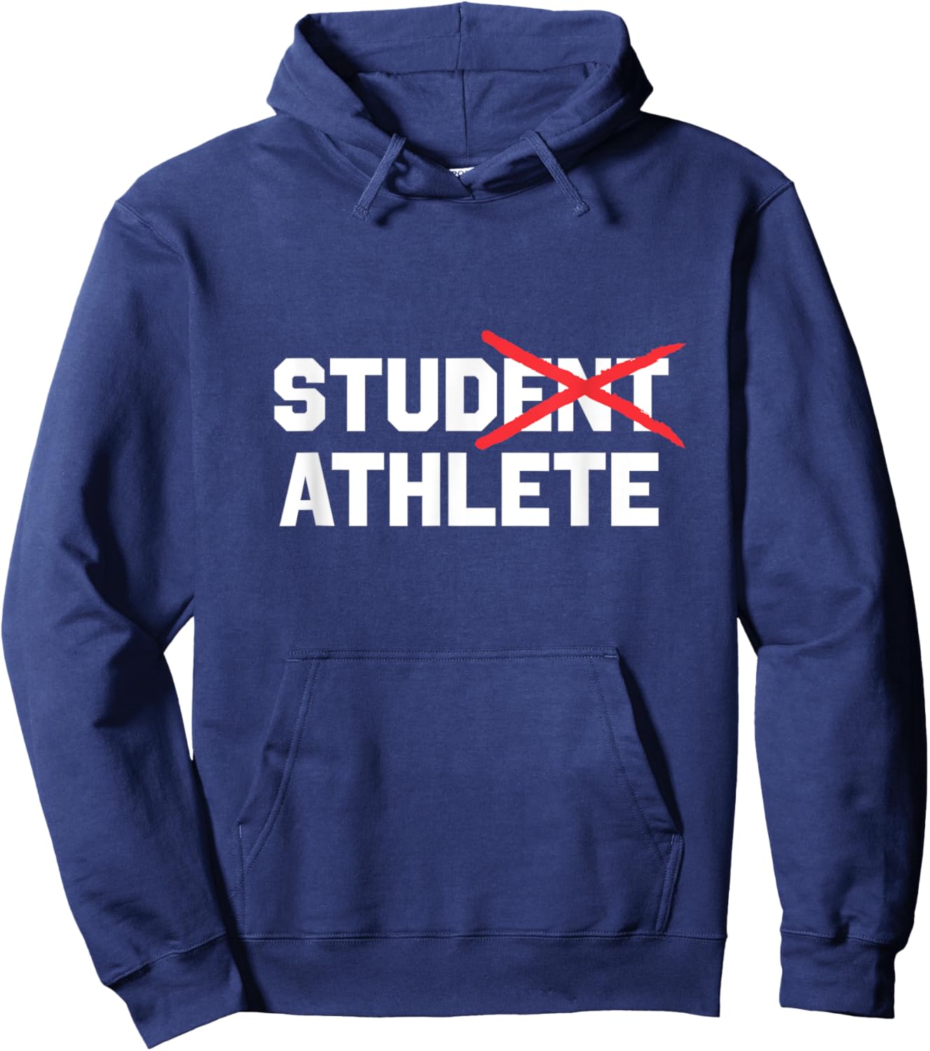 Stud Athlete - Funny College Stud Athlete Design Hoodie - Hoodie | Navy
