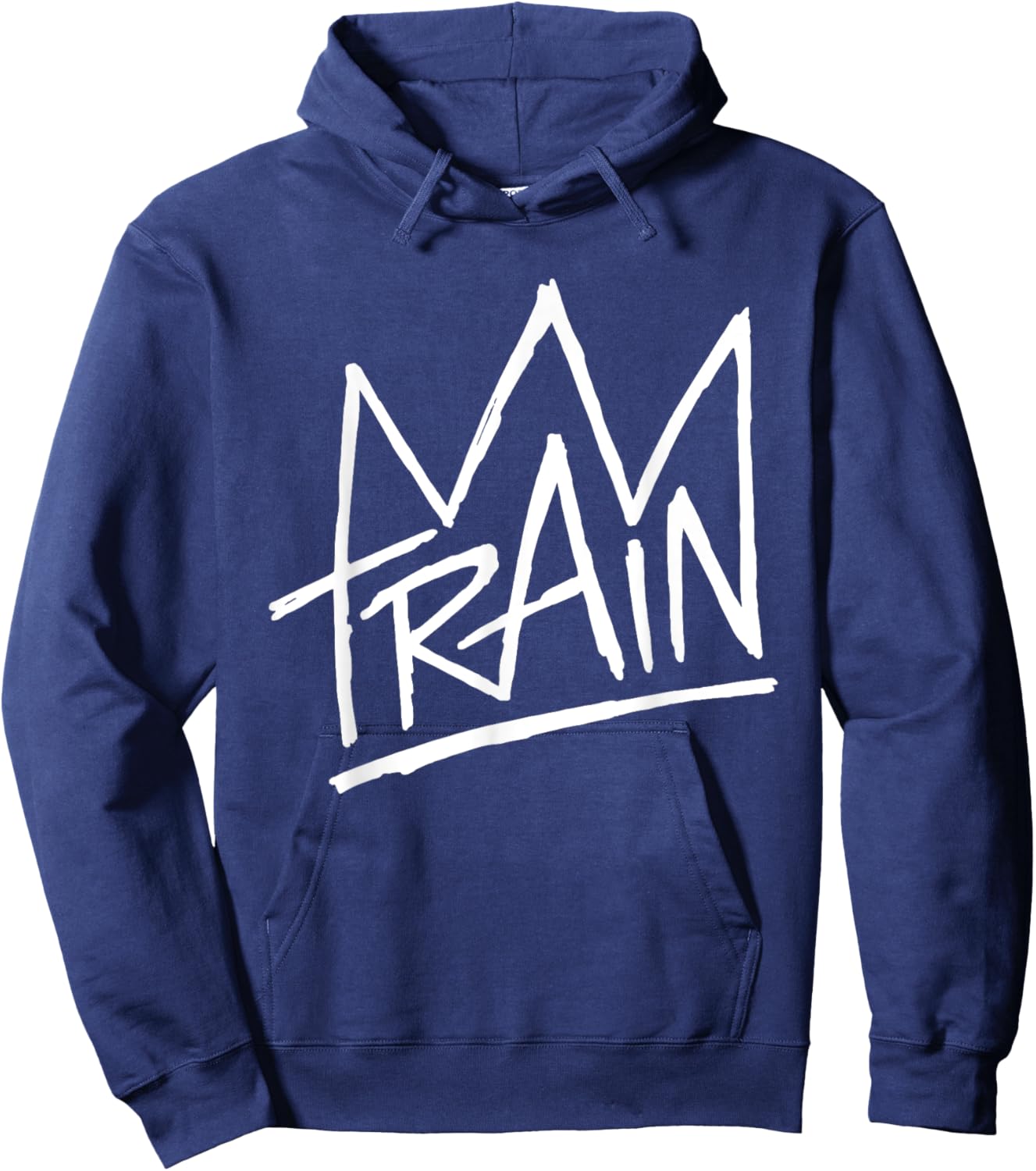 Train - Scribble Logo Hoodie - Hoodie | Navy