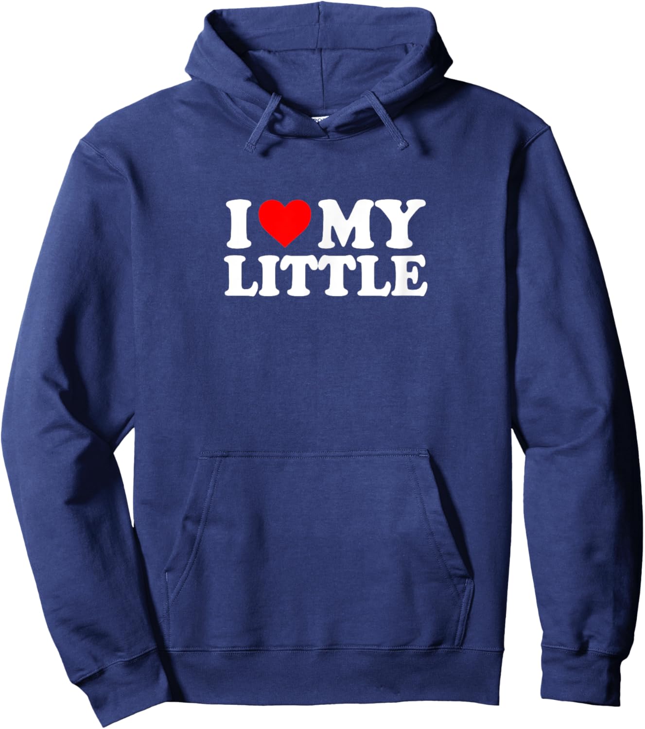 I Love Heart My Little Cute Funny Sorority Matching Hoodie - Hoodie | Navy