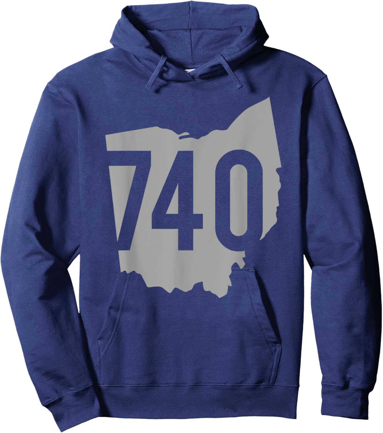 740 Area Code, Lancaster, Zanesville, Athens, Ohio Hoodie - Hoodie | Navy