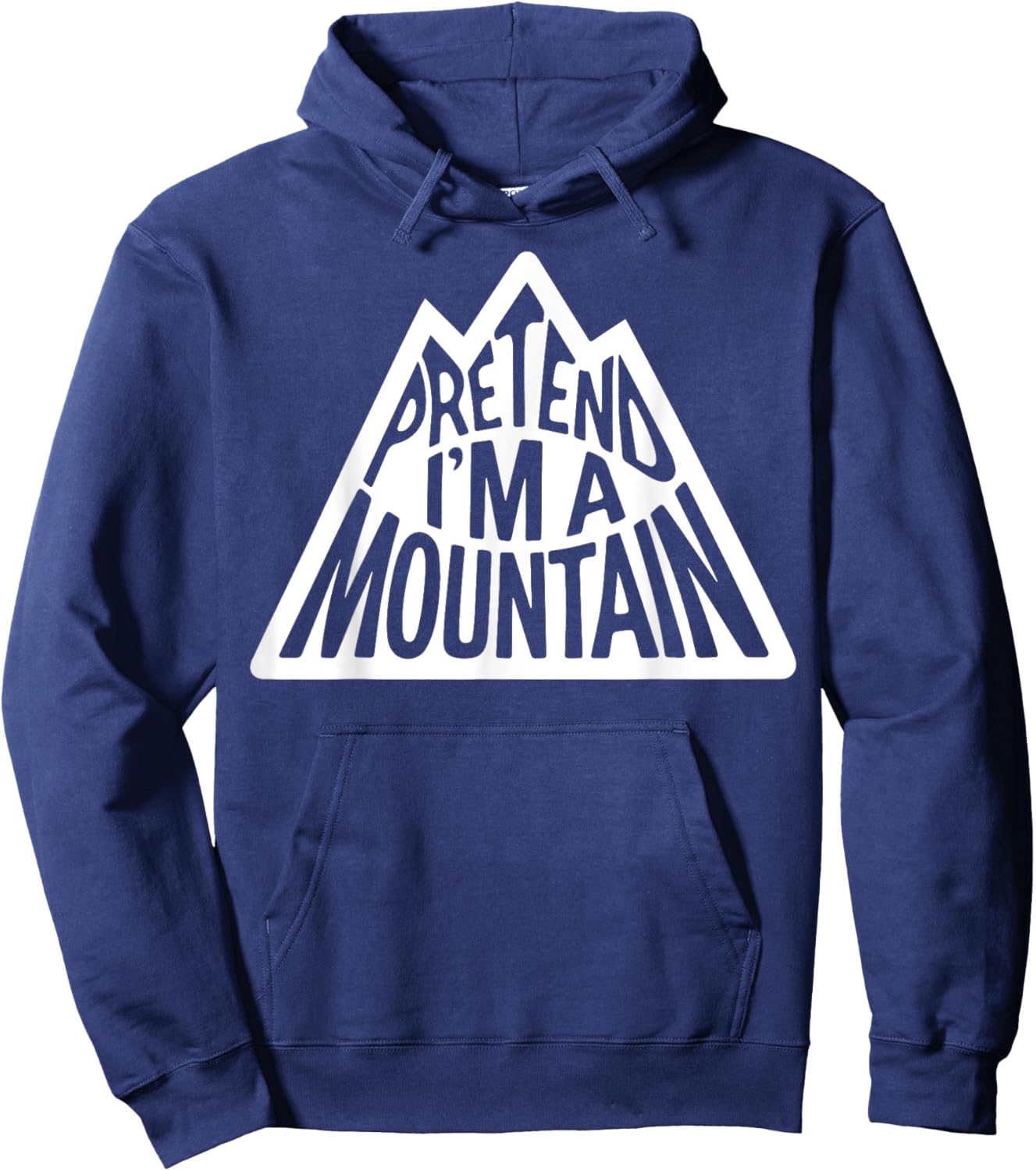 Group Easy Adult Halloween Costumes Pretend I'm A Mountain Hoodie - Hoodie | Navy