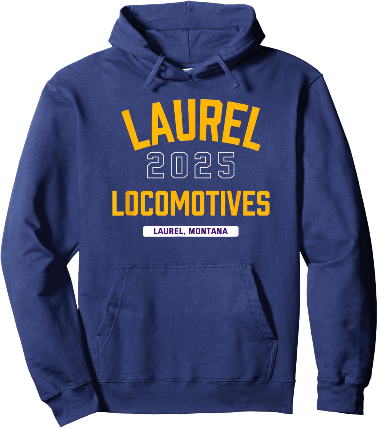 Laurel Locomotives Laurel, Montana 2025 Hoodie - Hoodie | Navy