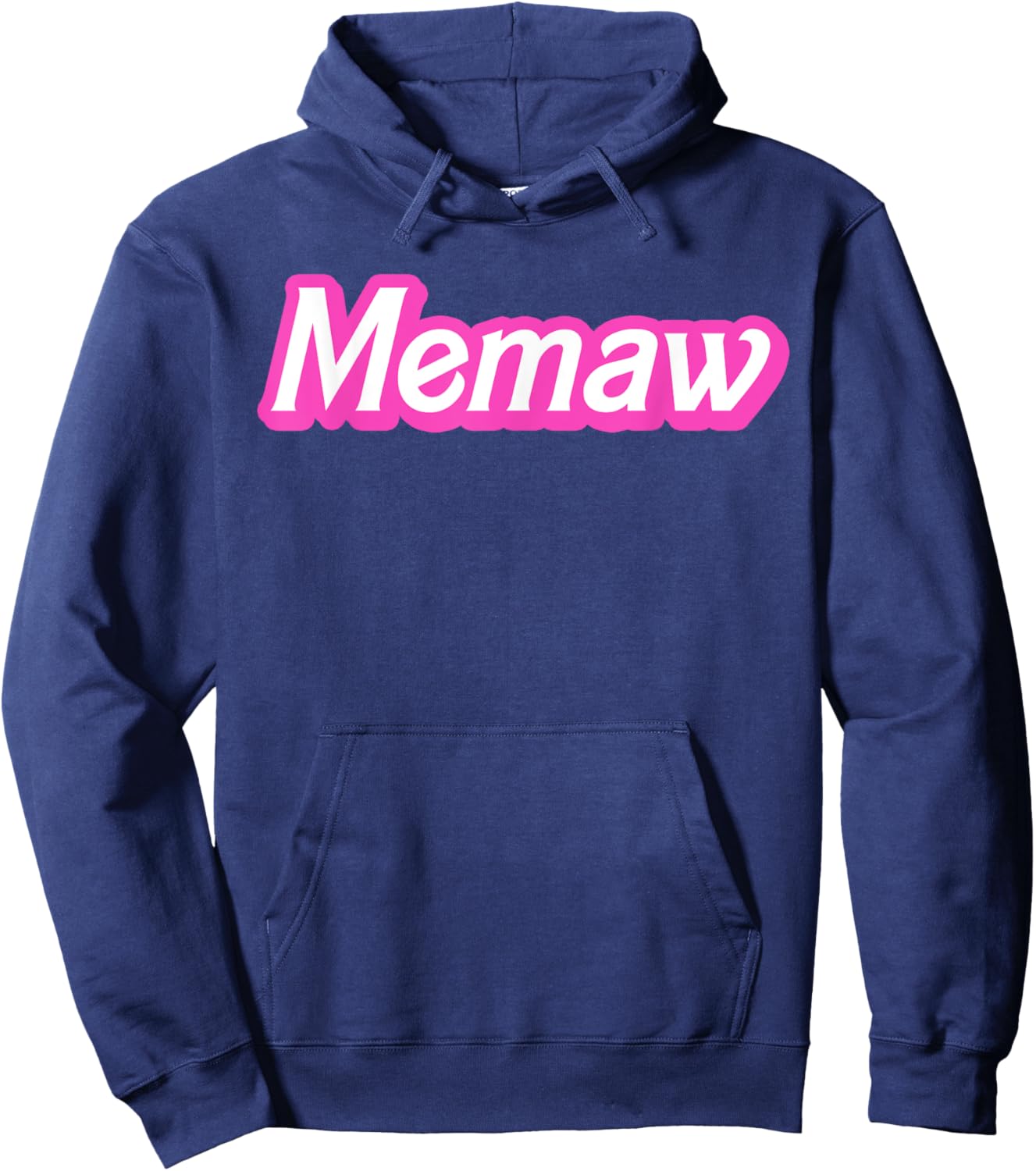 Retro Memaw Pink , Spooky Halloween Grandma Hoodie - Hoodie | Navy