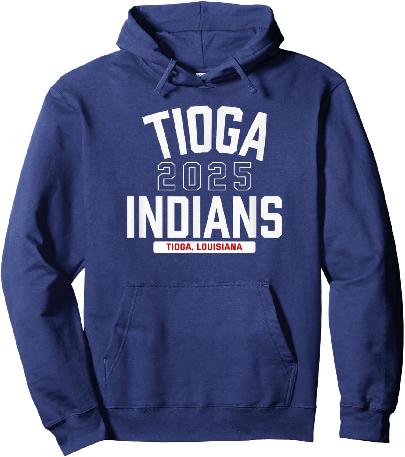 Tioga Indians Tioga, Louisiana 2025 Hoodie - Hoodie | Navy