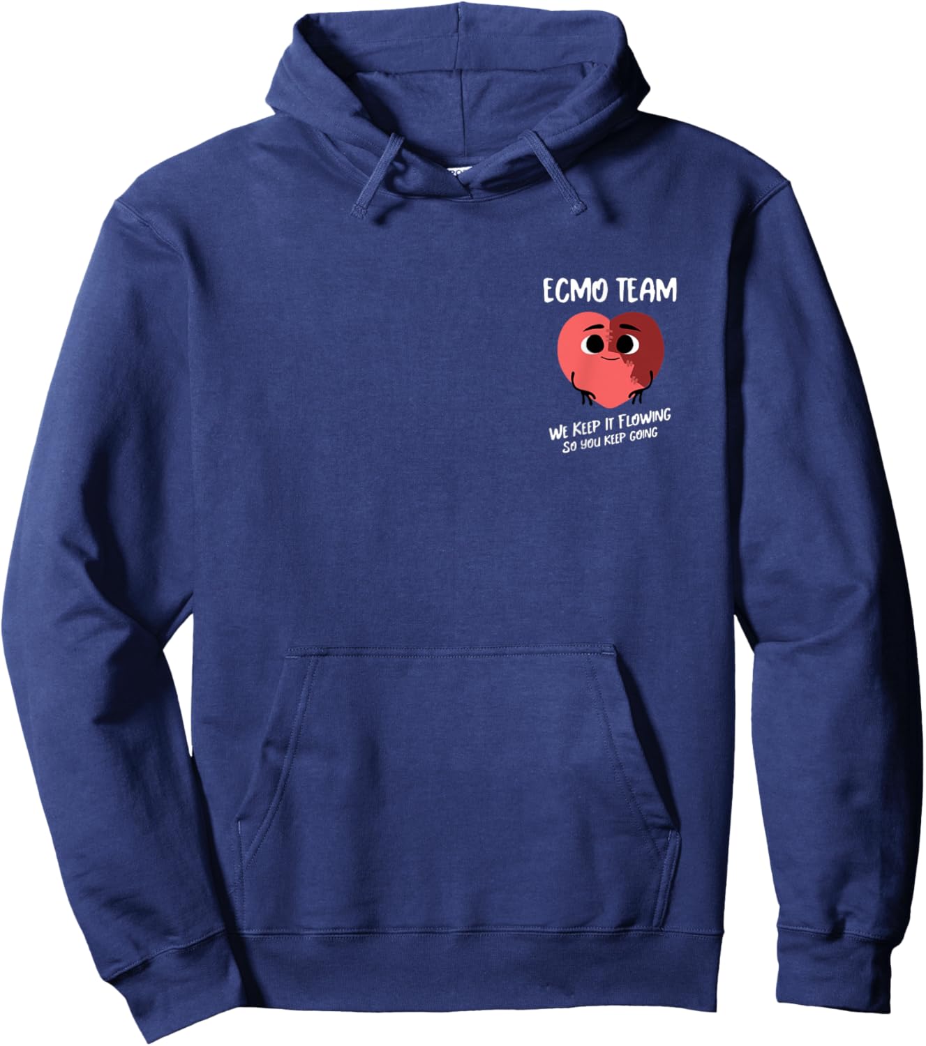 ECMO TEAM we keep it flowing Hoodie - Hoodie | Navy