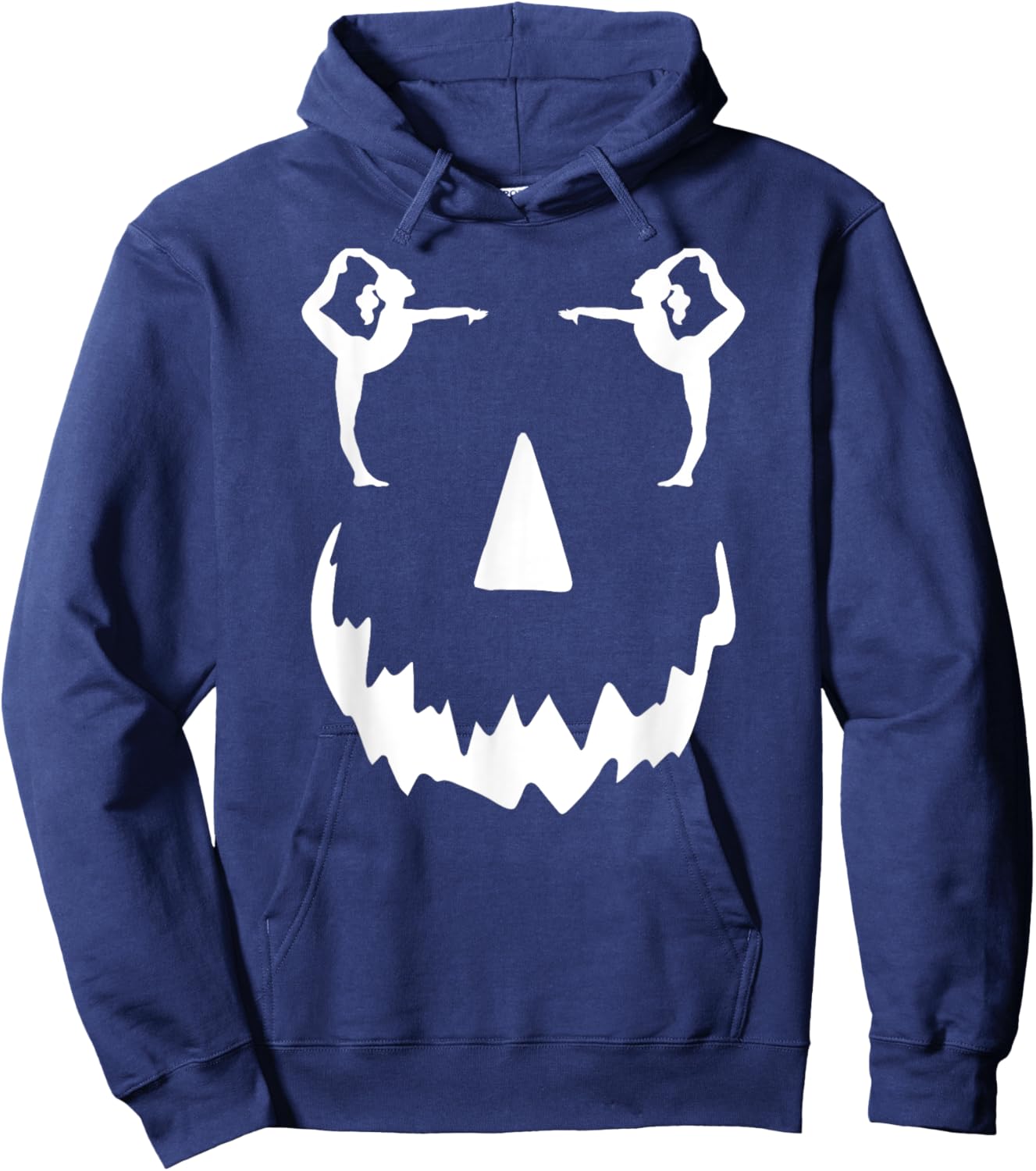 funny Gymnastics pumpkin Gymnastics halloween Hoodie - Hoodie | Navy
