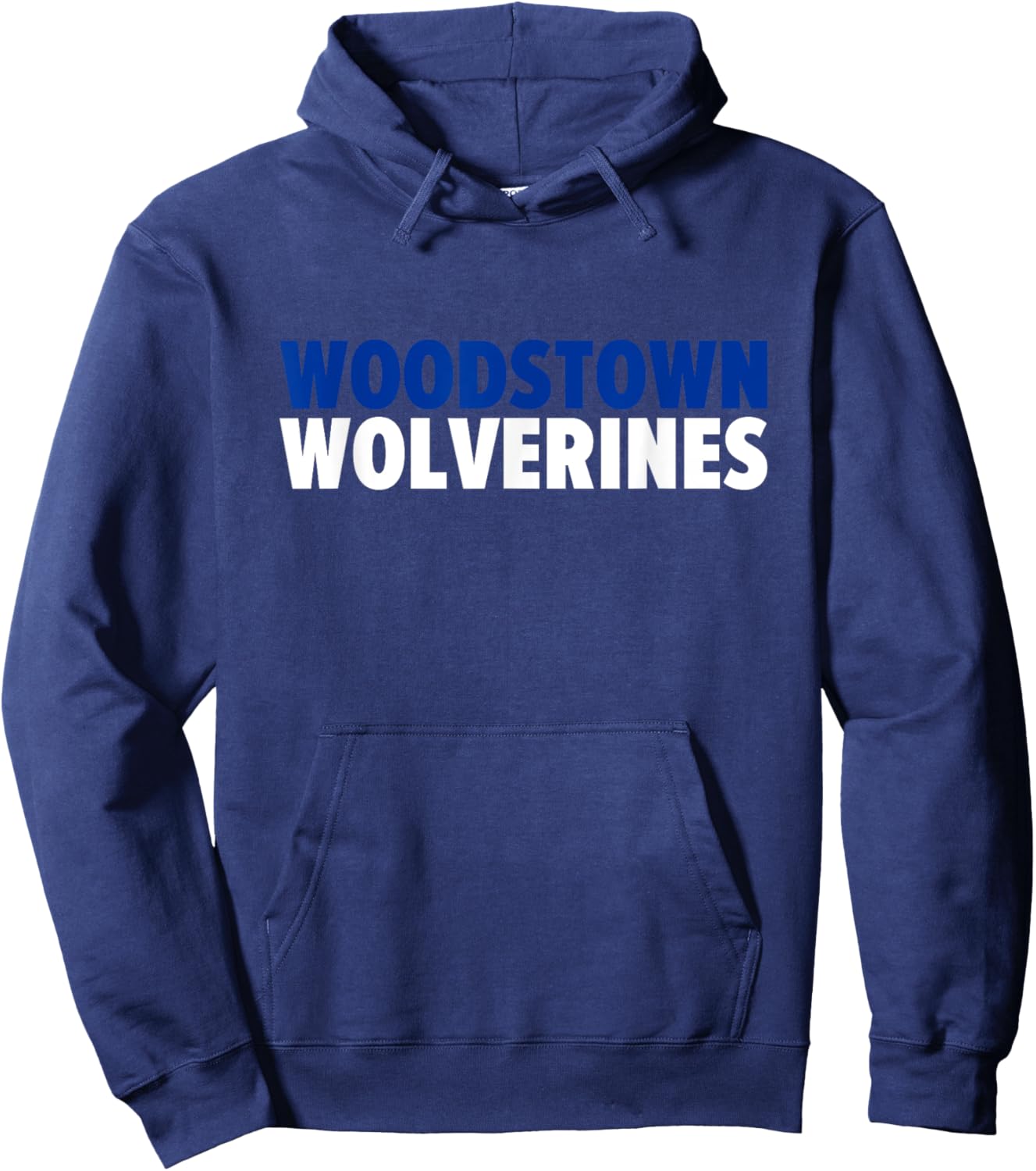 Woodstown Wolverines Bold Hoodie - Hoodie | Navy