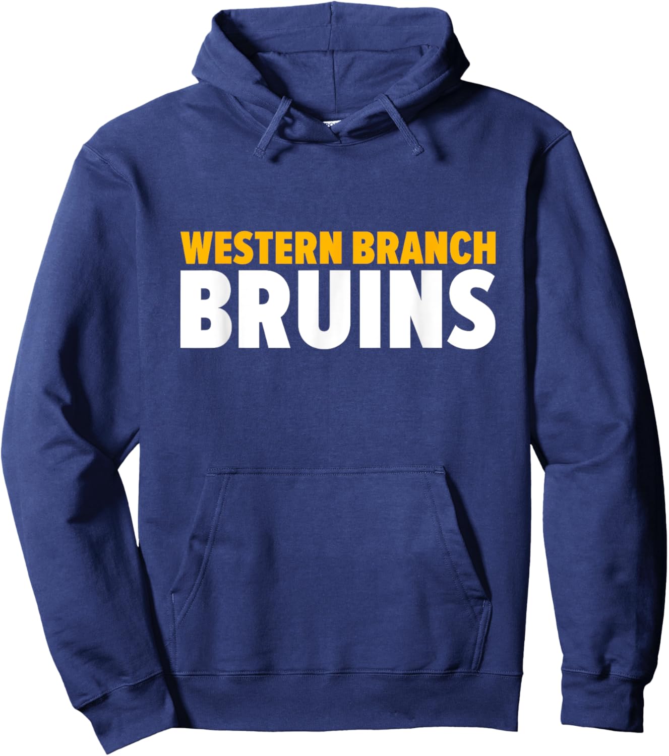 Western Branch Bruins Bold Hoodie - Hoodie | Navy