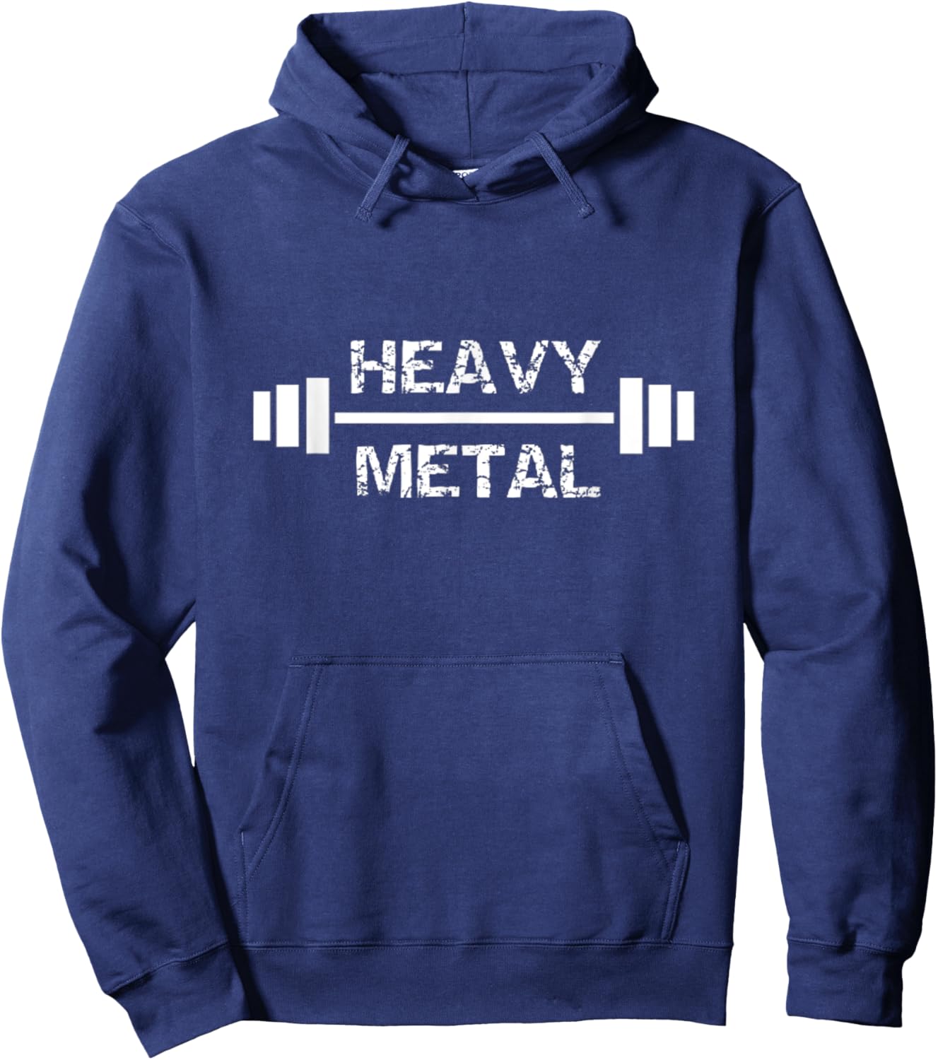 Heavy Metal Gym Fitness Bodybuilding Weightlifting Hoodie - Hoodie | Navy