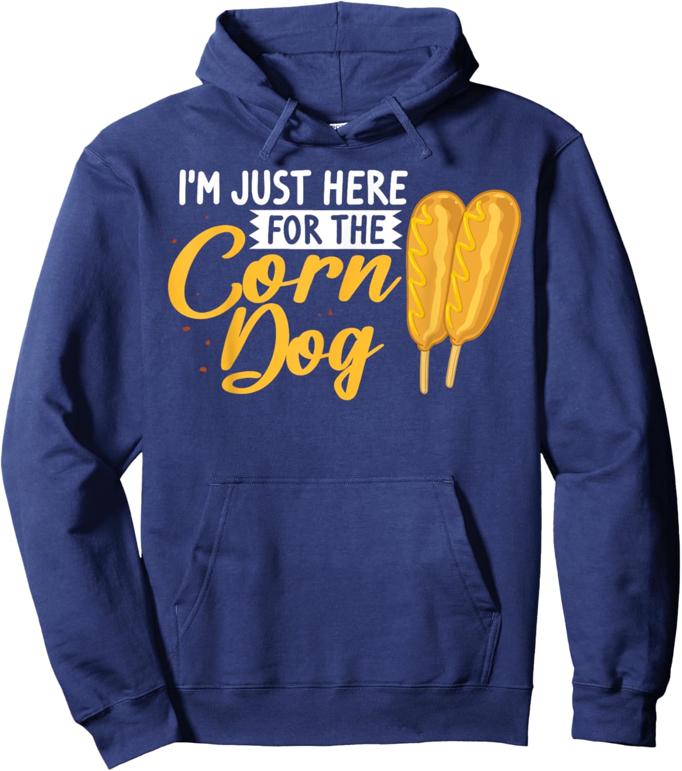 Corn Dog Funny Korean Food Recipe Hoodie - Hoodie | Navy