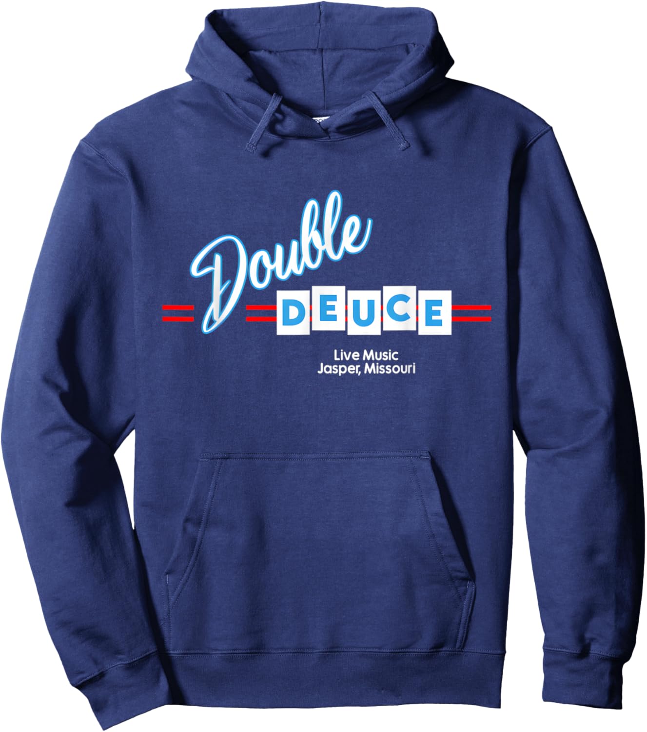 Double 80s Deuce Music Vintage Hoodie - Hoodie | Navy