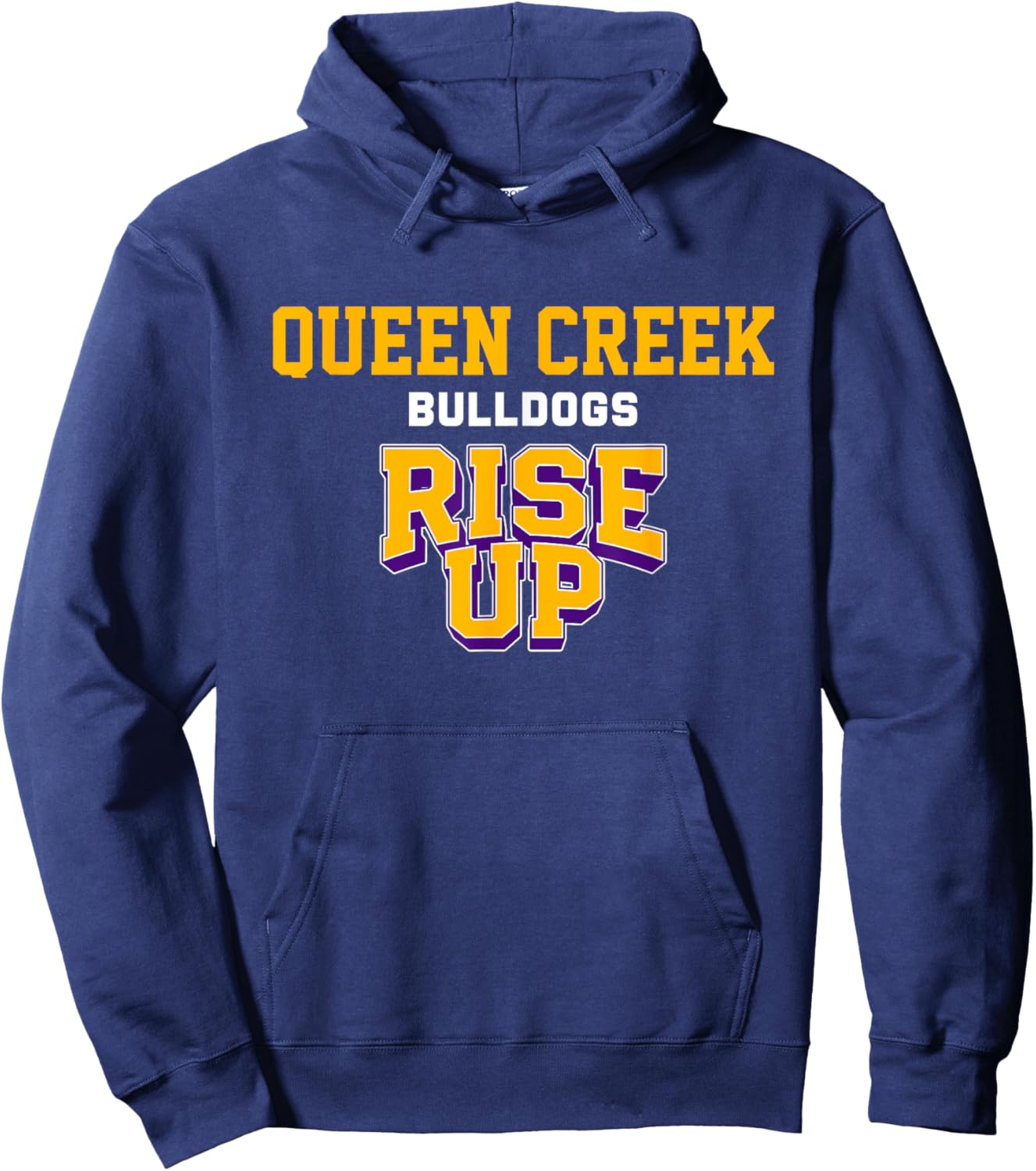 Queen Creek Bulldogs Rise Up HS Hoodie - Hoodie | Navy