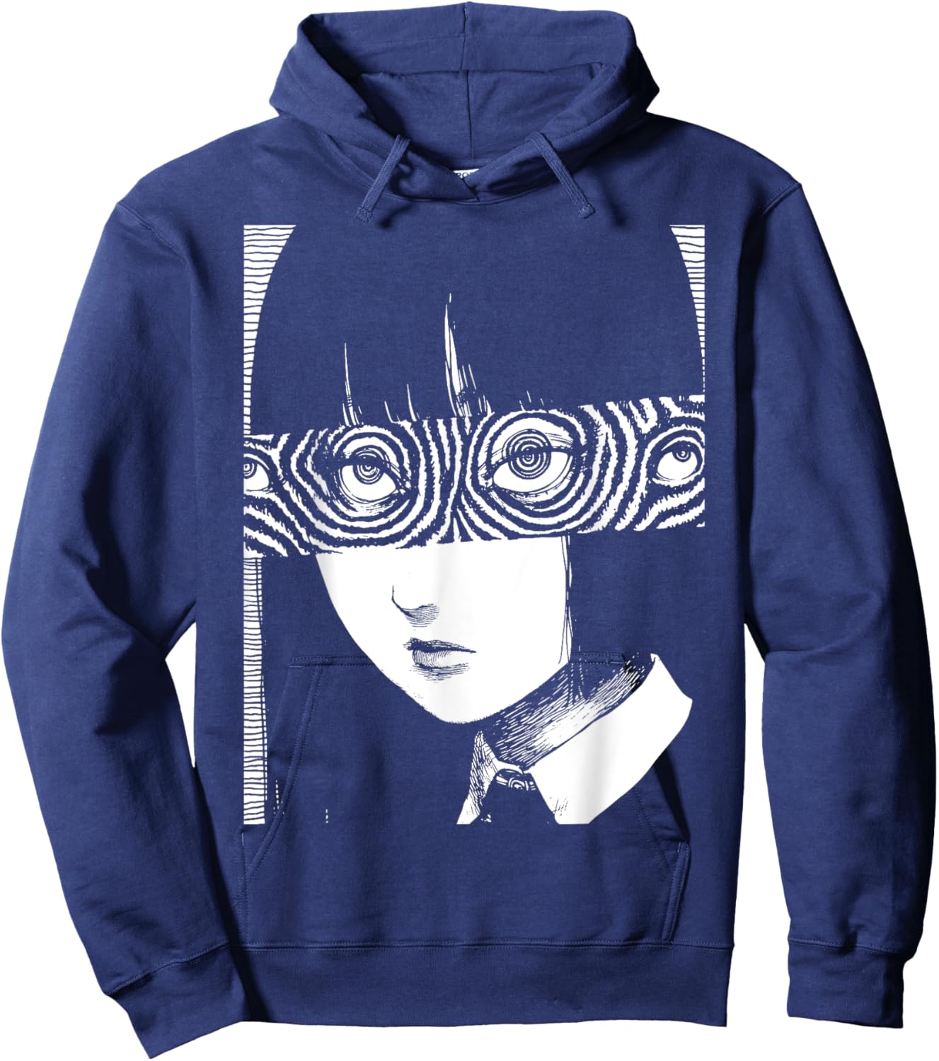 Horror Anime Manga | Japan Japanese Creepy Kawaii Goth Hoodie - Hoodie | Navy