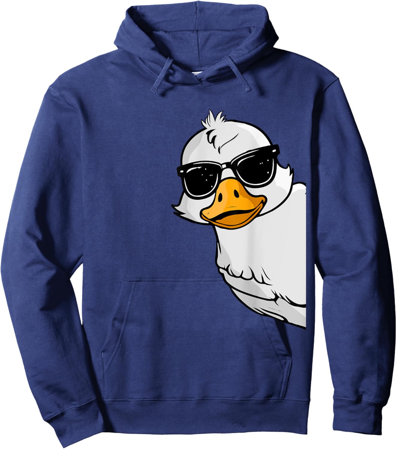 Cool Duck With Sunglasses Ducks Lover Peking Duck Hoodie - Hoodie | Navy