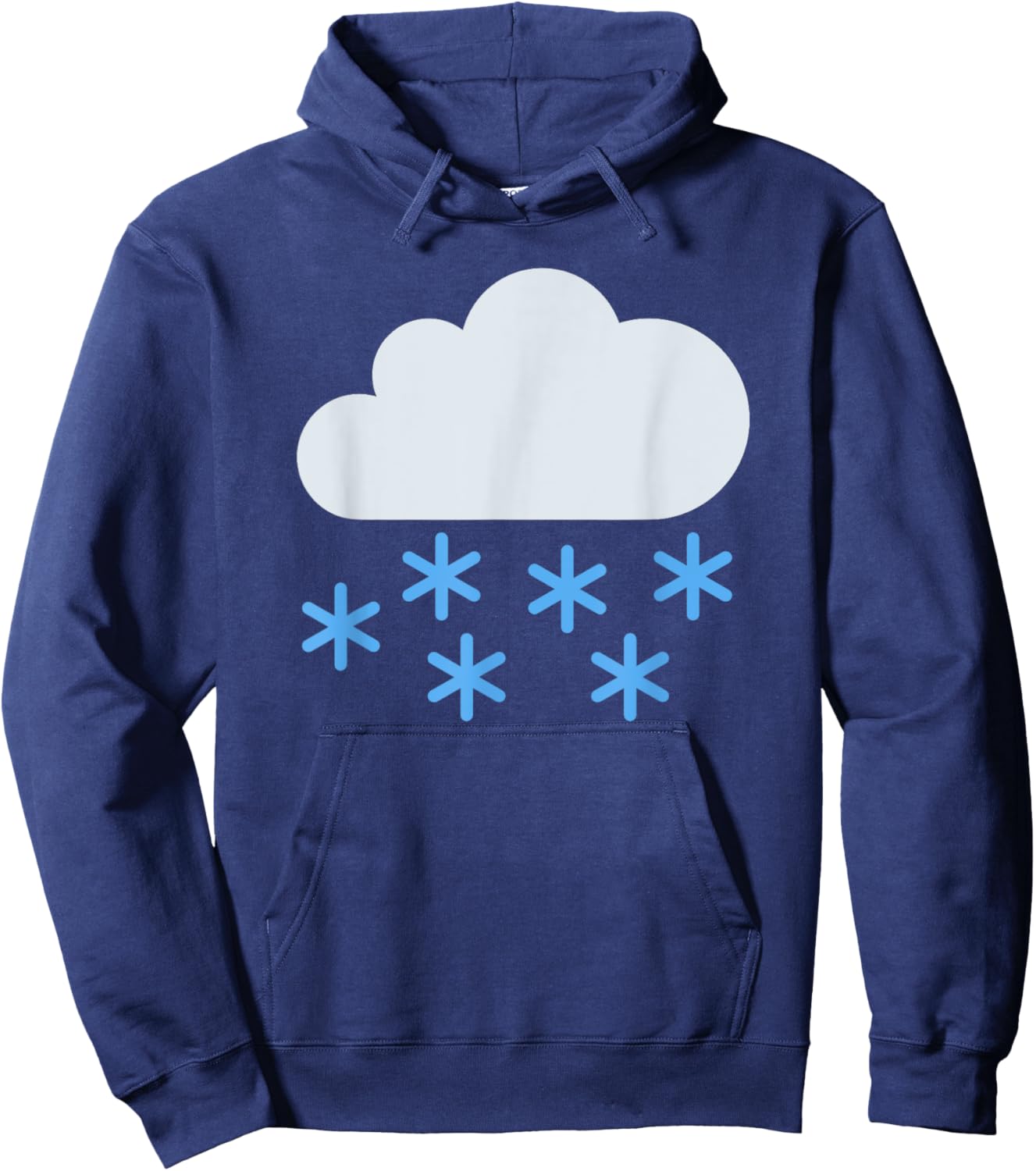Cloud with Snow Hoodie - Hoodie | Navy