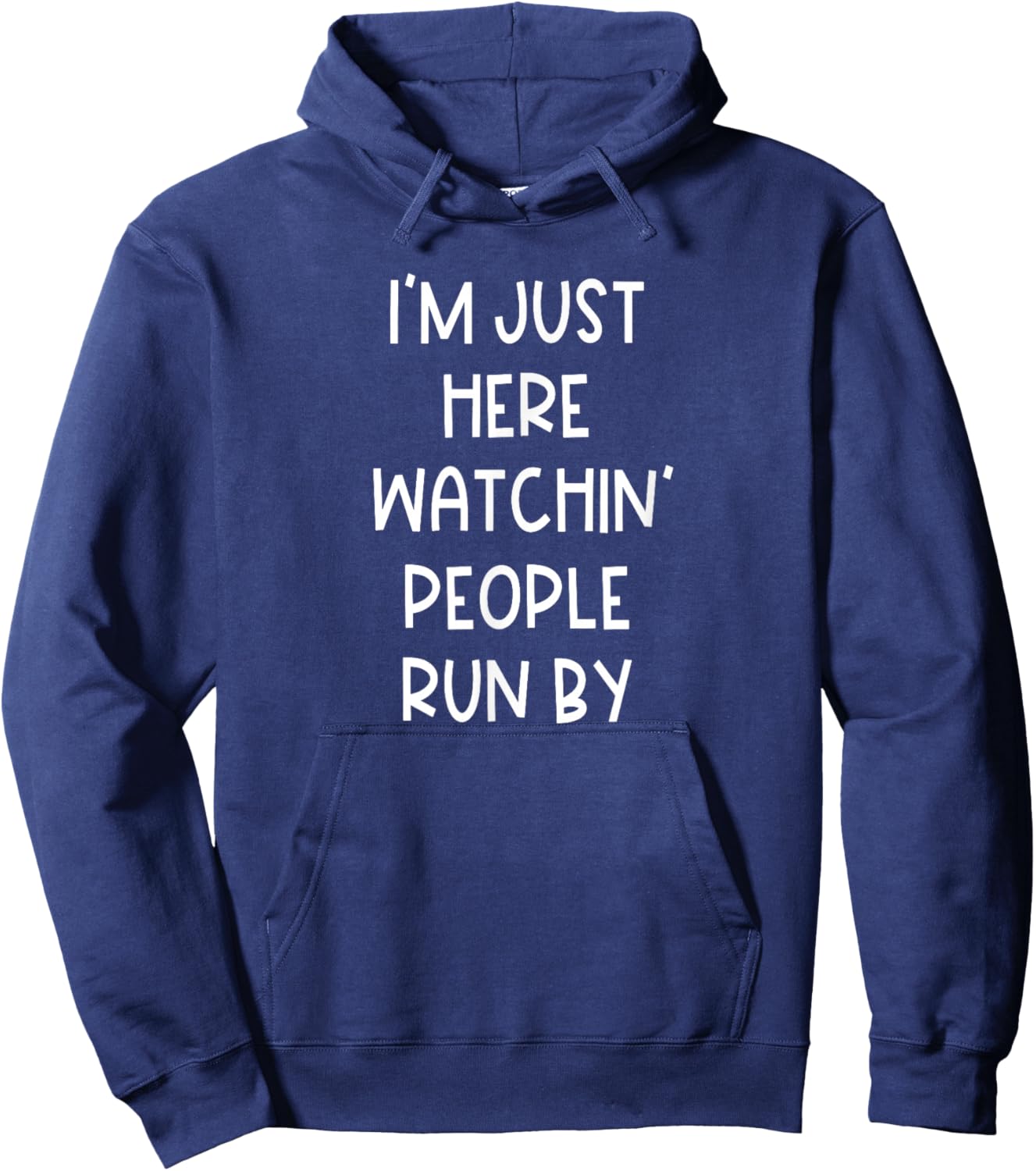Funny Marathon Spectator Saying Runner Support Cheering Crew Hoodie - Hoodie | Navy