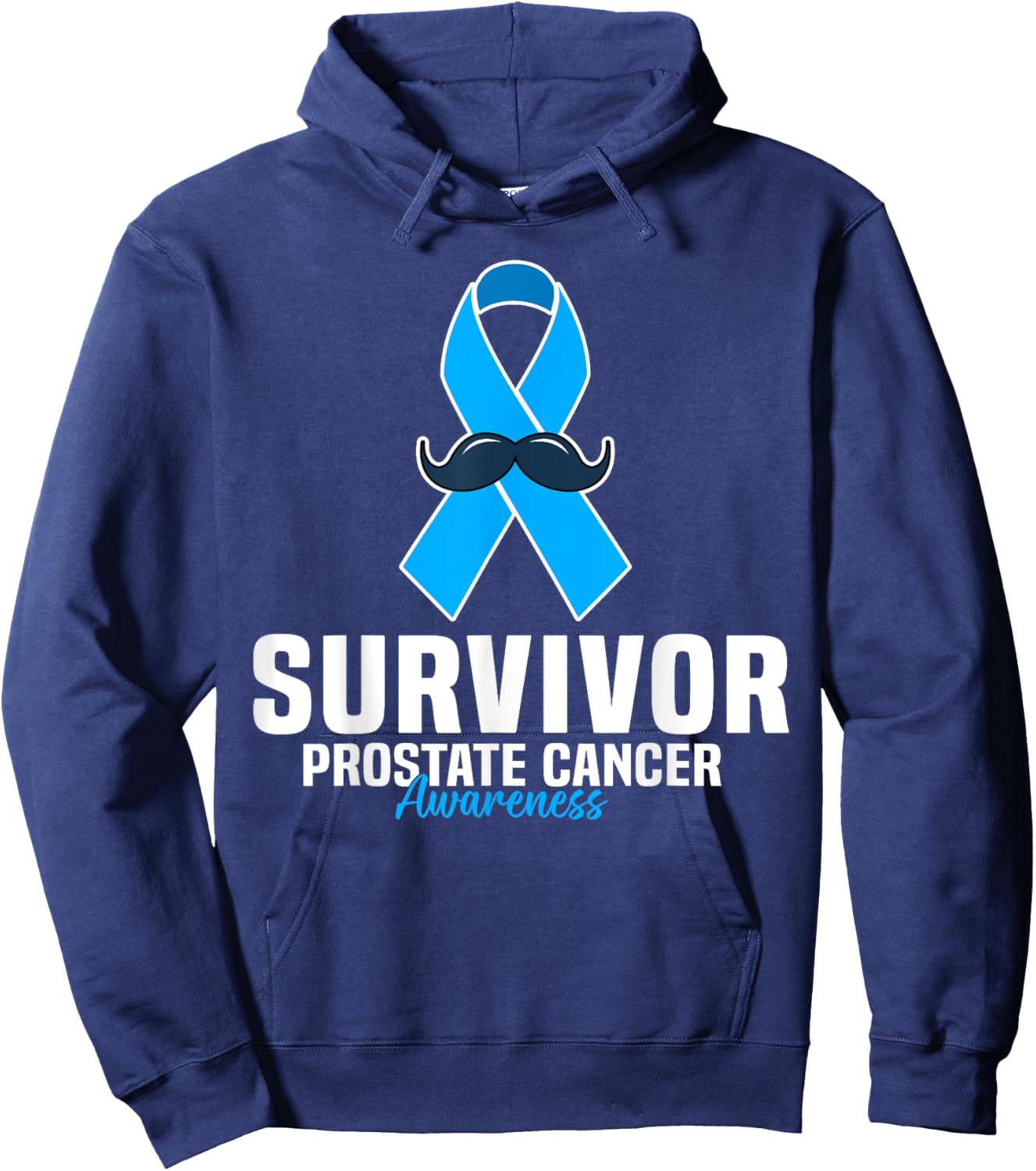 Prostate Cancer Survivor Prostate Cancer Ribbon For Dad Hoodie - Hoodie | Navy