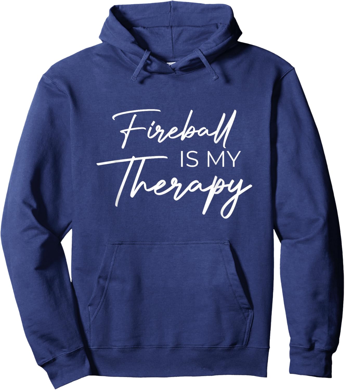 Fireball is My Therapy Hoodie - Hoodie | Navy