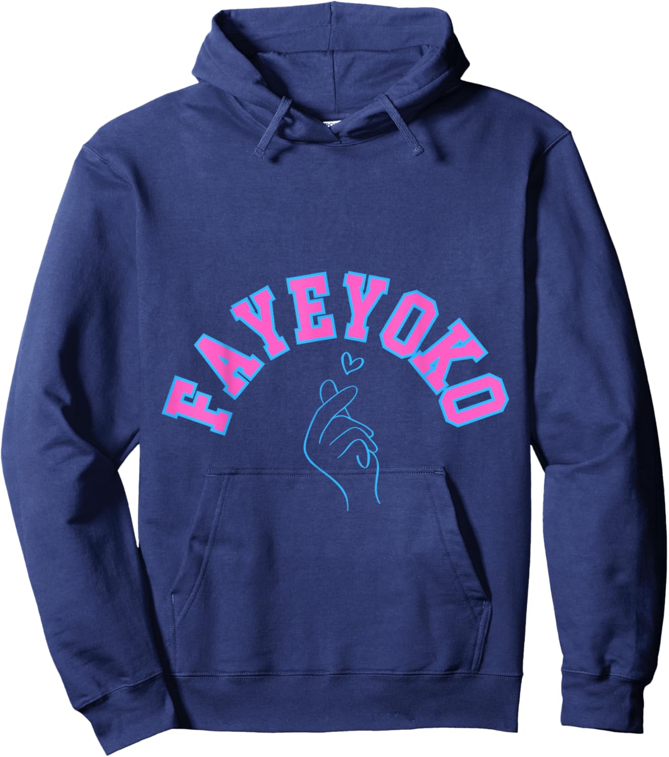 FayeYoko GL Series Finger Heart Hoodie - Hoodie | Navy