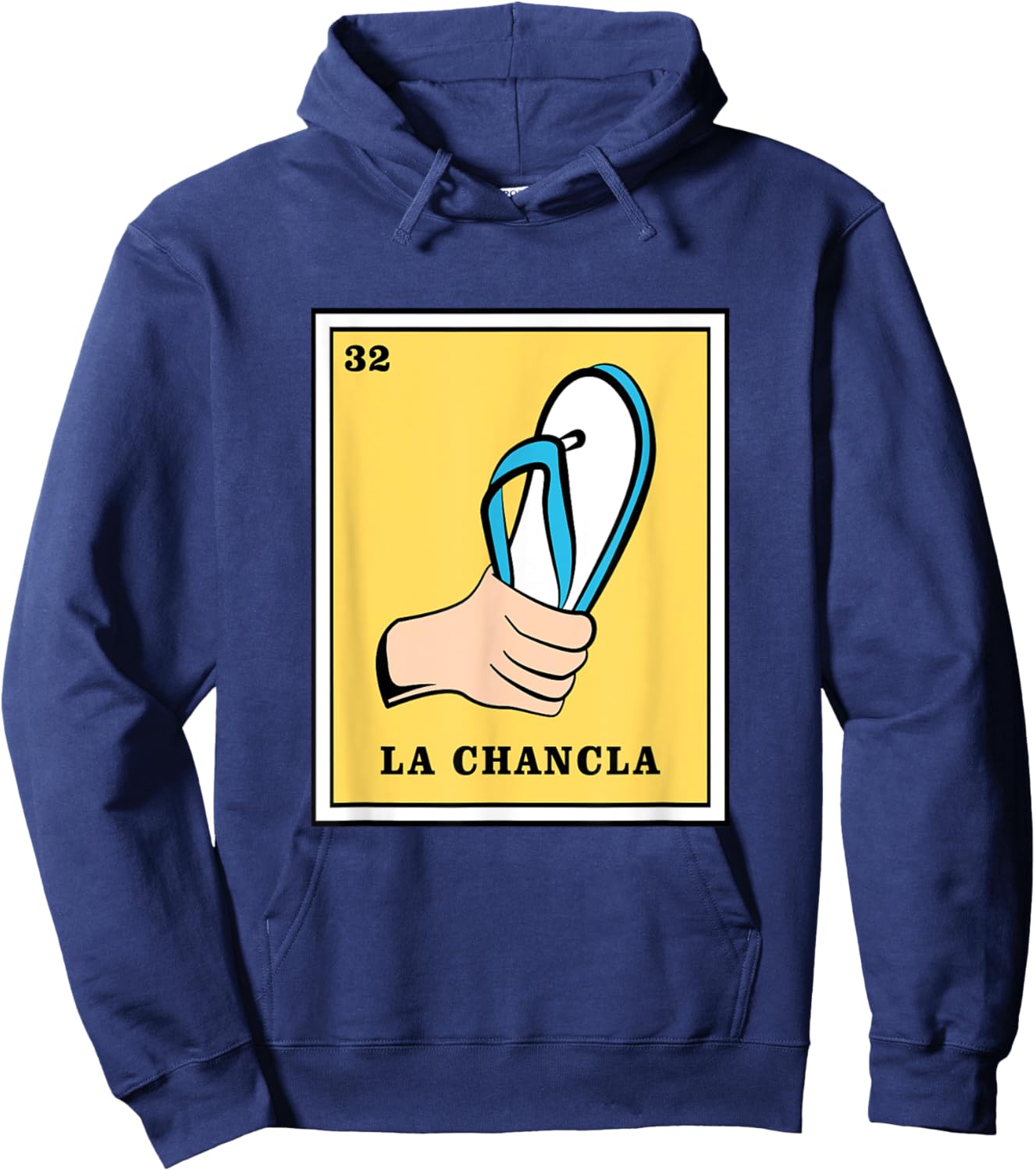 Funny Mexican Bingo La Chancla Hoodie - Hoodie | Navy