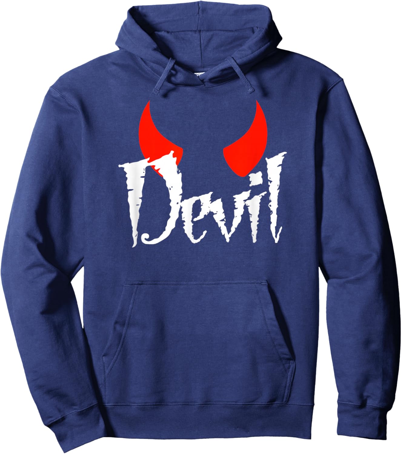 Devil Halloween Matching Couple Girlfriend Hoodie - Hoodie | Navy