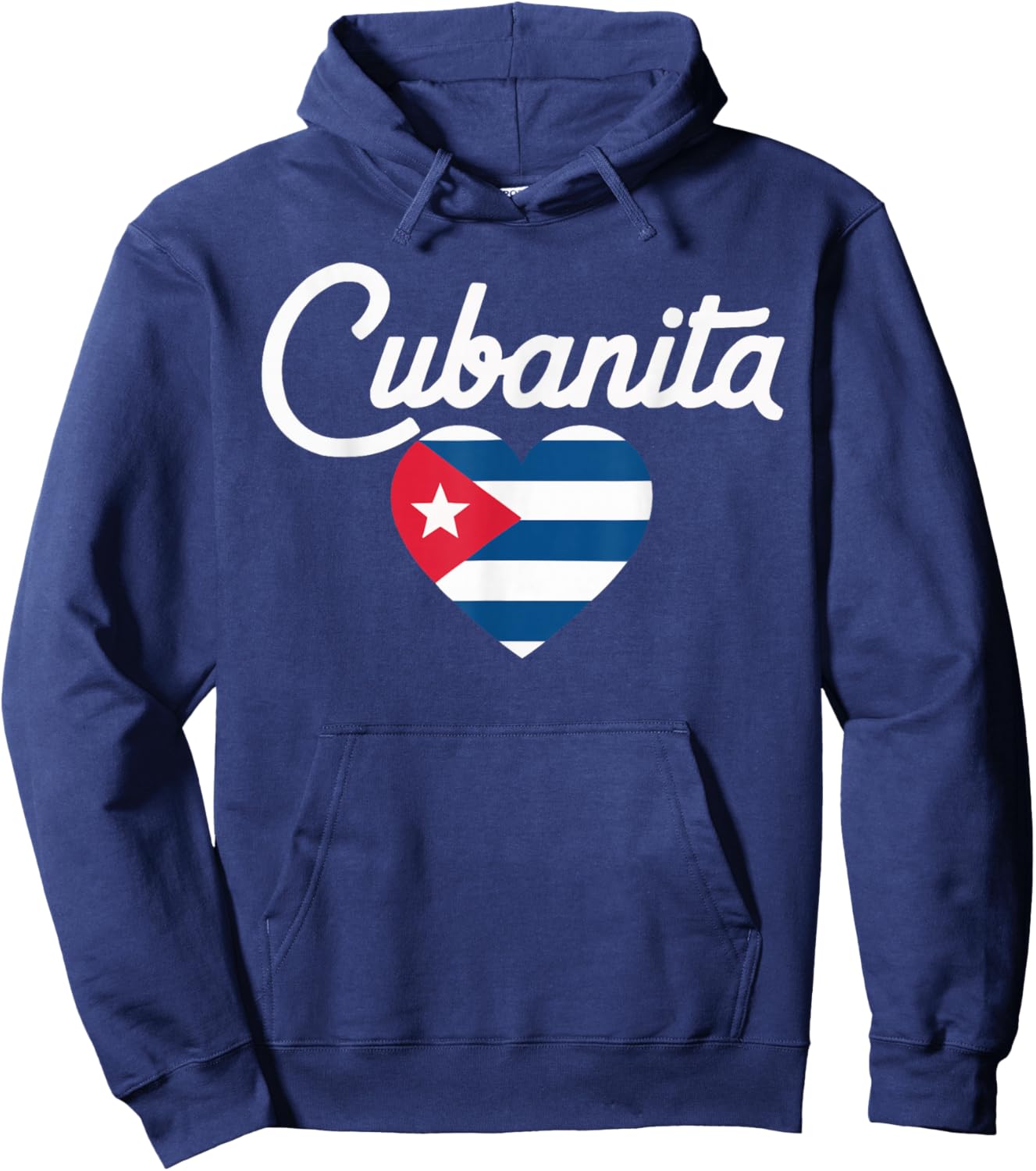 Cubanita I Love Cuba Cuban Pride Cuban Women Cuban Flag Hoodie - Hoodie | Navy