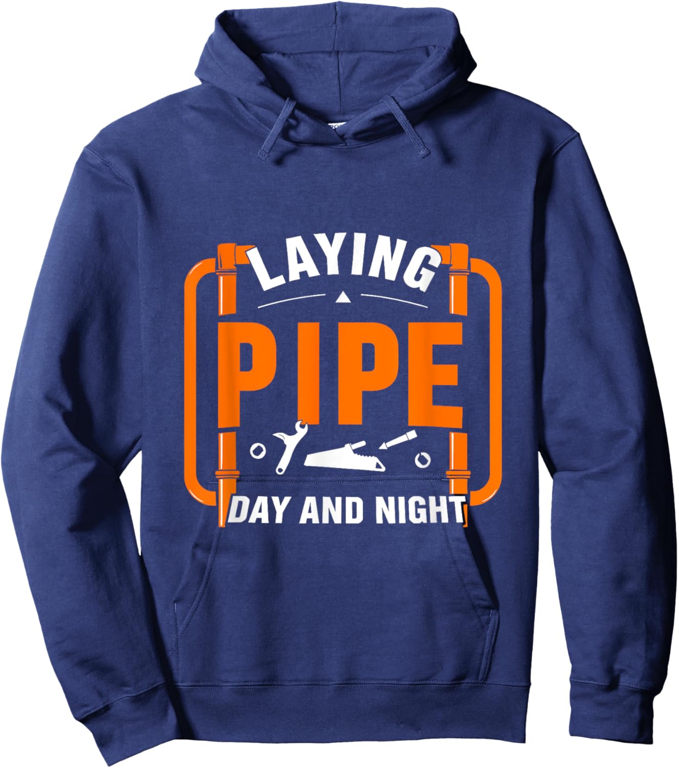 Funny Plumbing Art Men Women Master Plumber Plumbing Lovers Hoodie - Hoodie | Navy