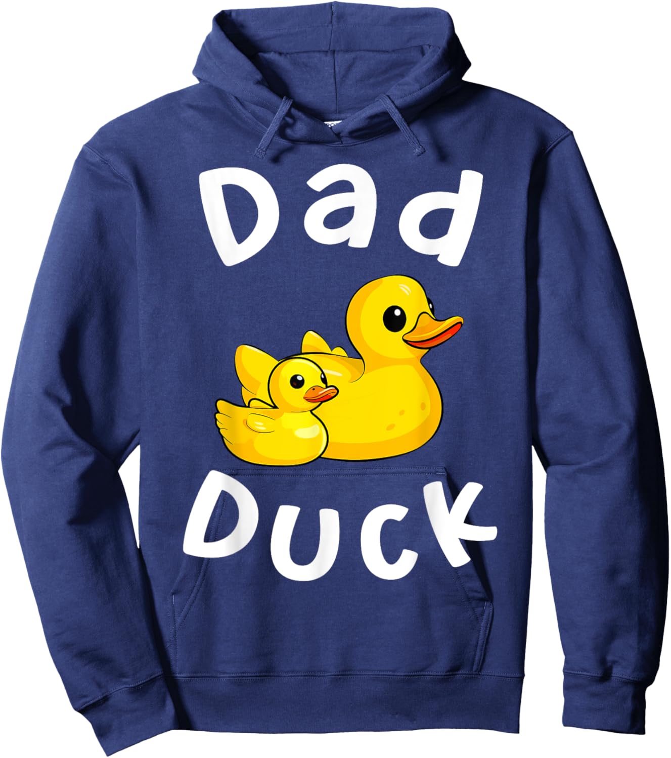 Dad Duck Birthday Rubber Duck Kids Family Matching Hoodie - Hoodie | Navy