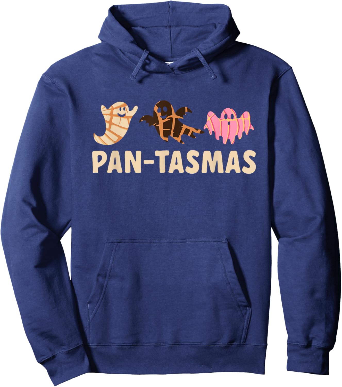 Pantasmas Spooky Conchas Mexican Ghost Halloween Hoodie - Hoodie | Navy