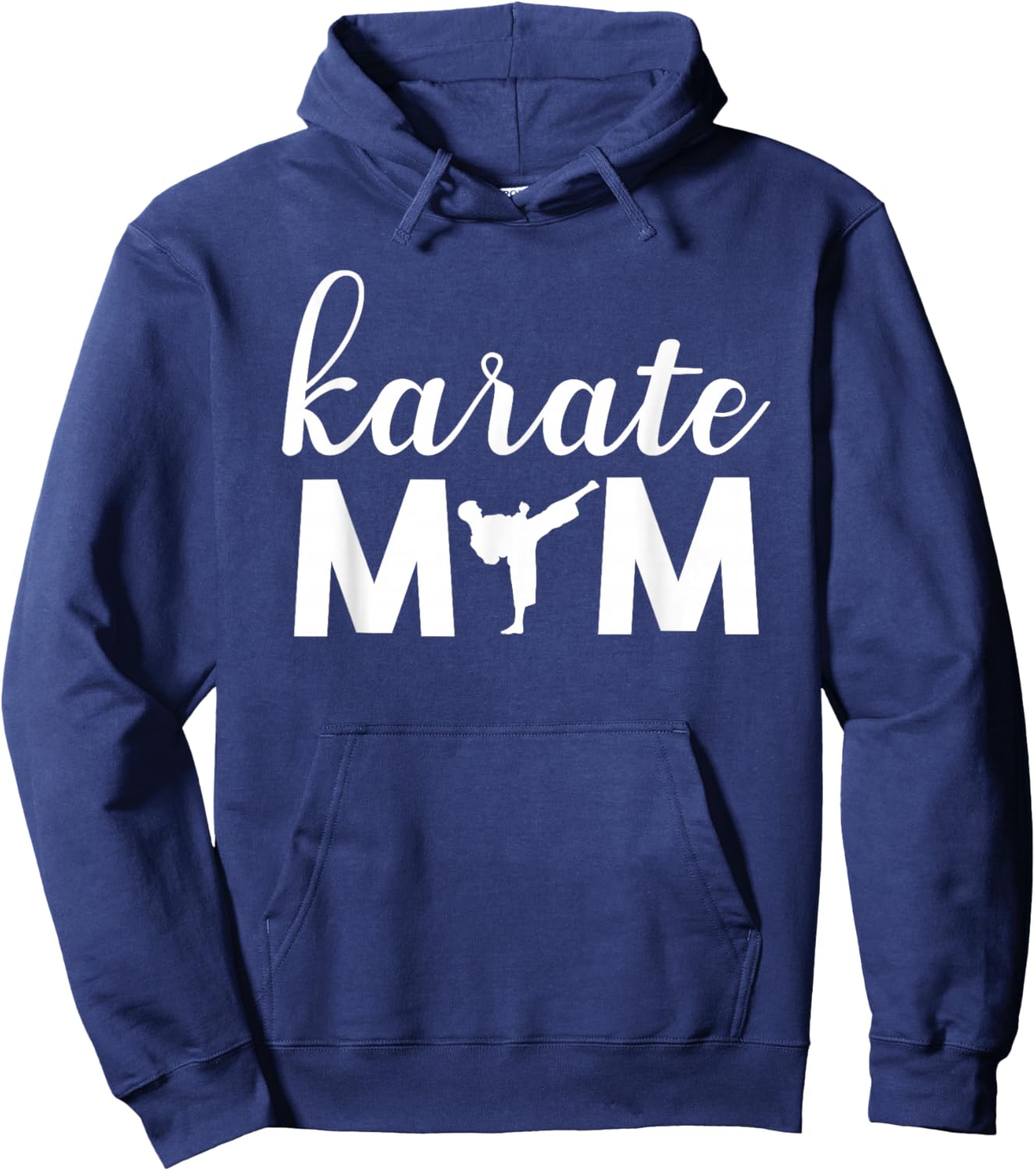Karate Mom Son Graphic Cute Hoodie - Hoodie | Navy