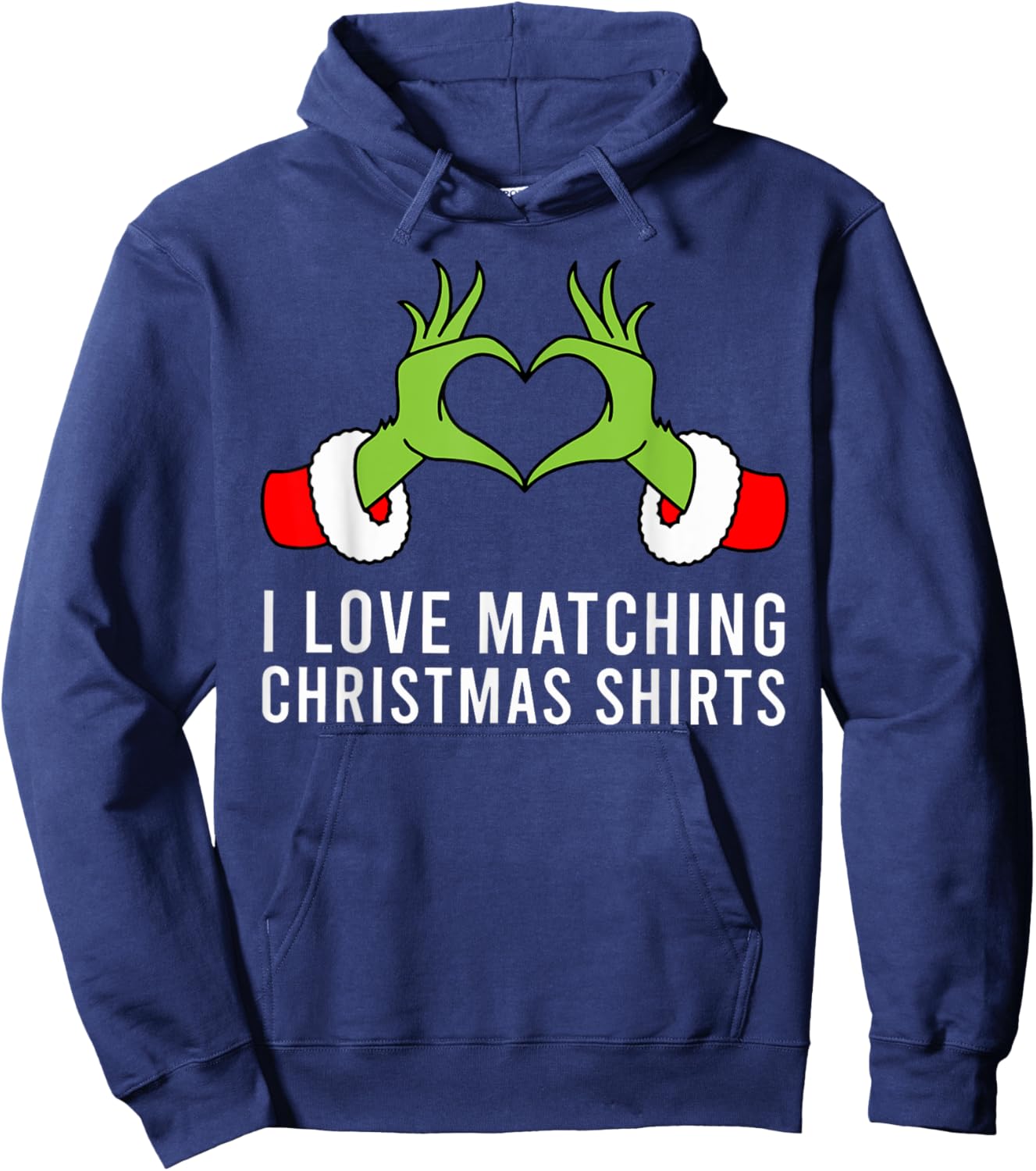 I Love Matching Christmas Shirts But I Don't Xmas Couples Hoodie - Hoodie | Navy