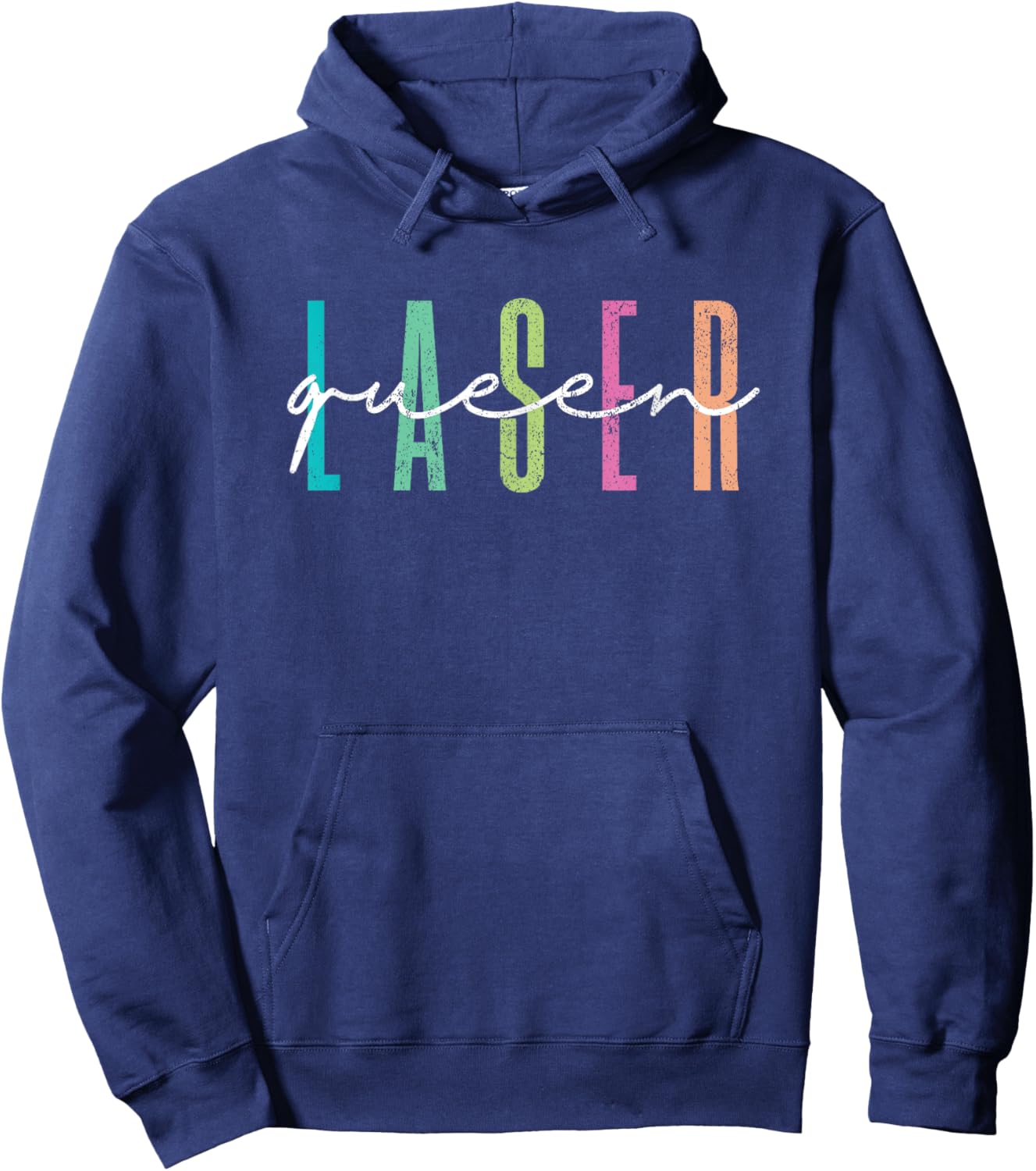 Vintage Laser Queen Laser Technician Laser Tech Hoodie - Hoodie | Navy