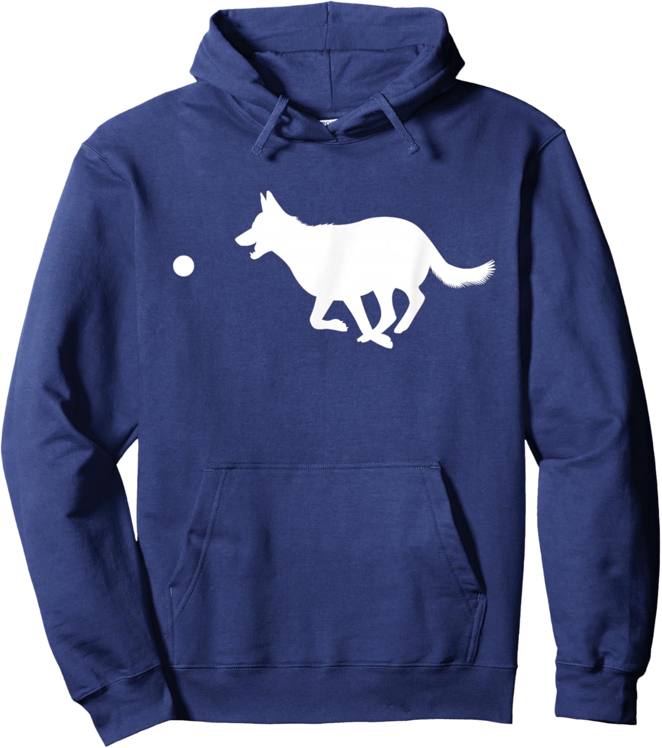 White Shepherd Dog Breed White German Shepherd Hoodie - Hoodie | Navy
