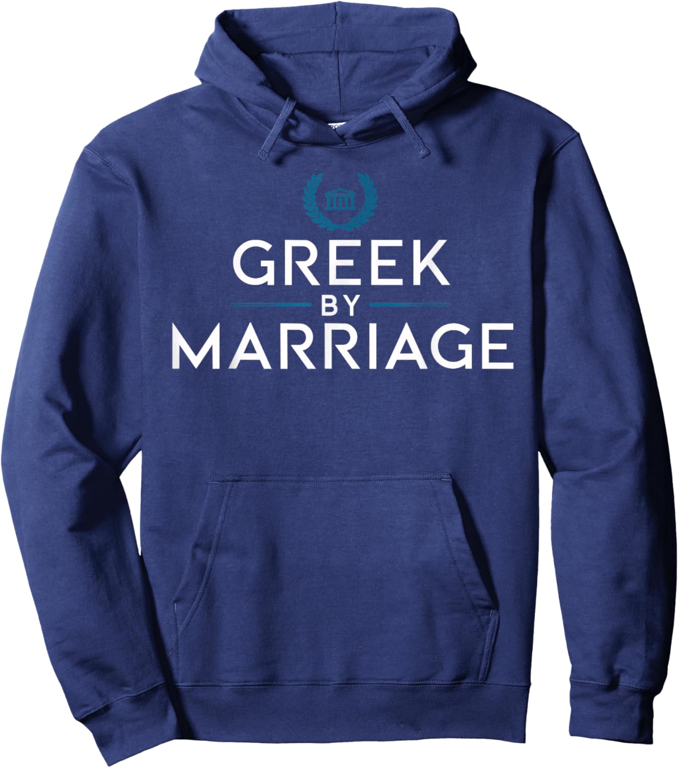 Greek by Marriage T Shirt | Love for Greek Culture Hoodie - Hoodie | Navy