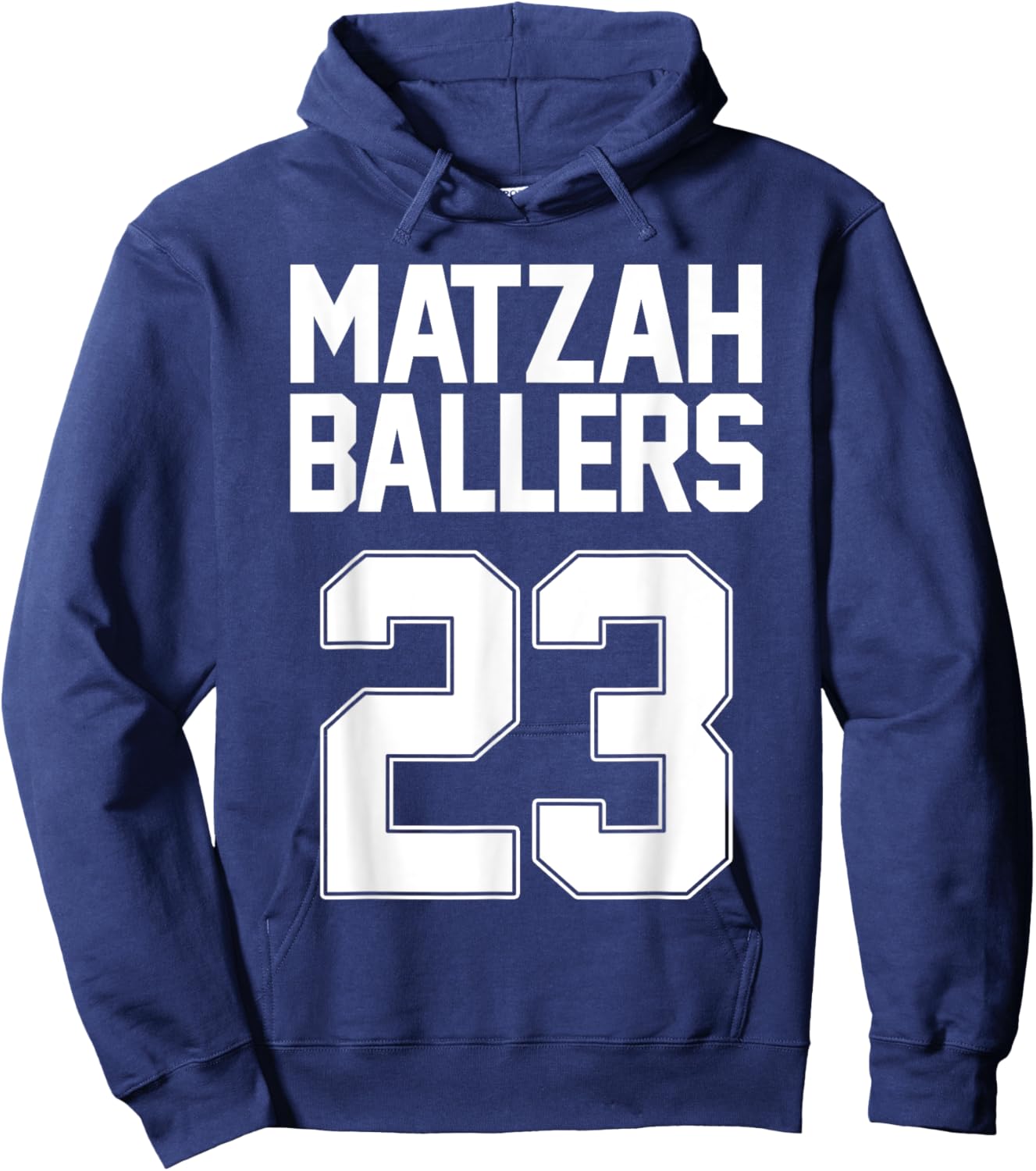 Matzah Baller 23 Funny Jewish Basketball Team Matzo Balls Hoodie - Hoodie | Navy