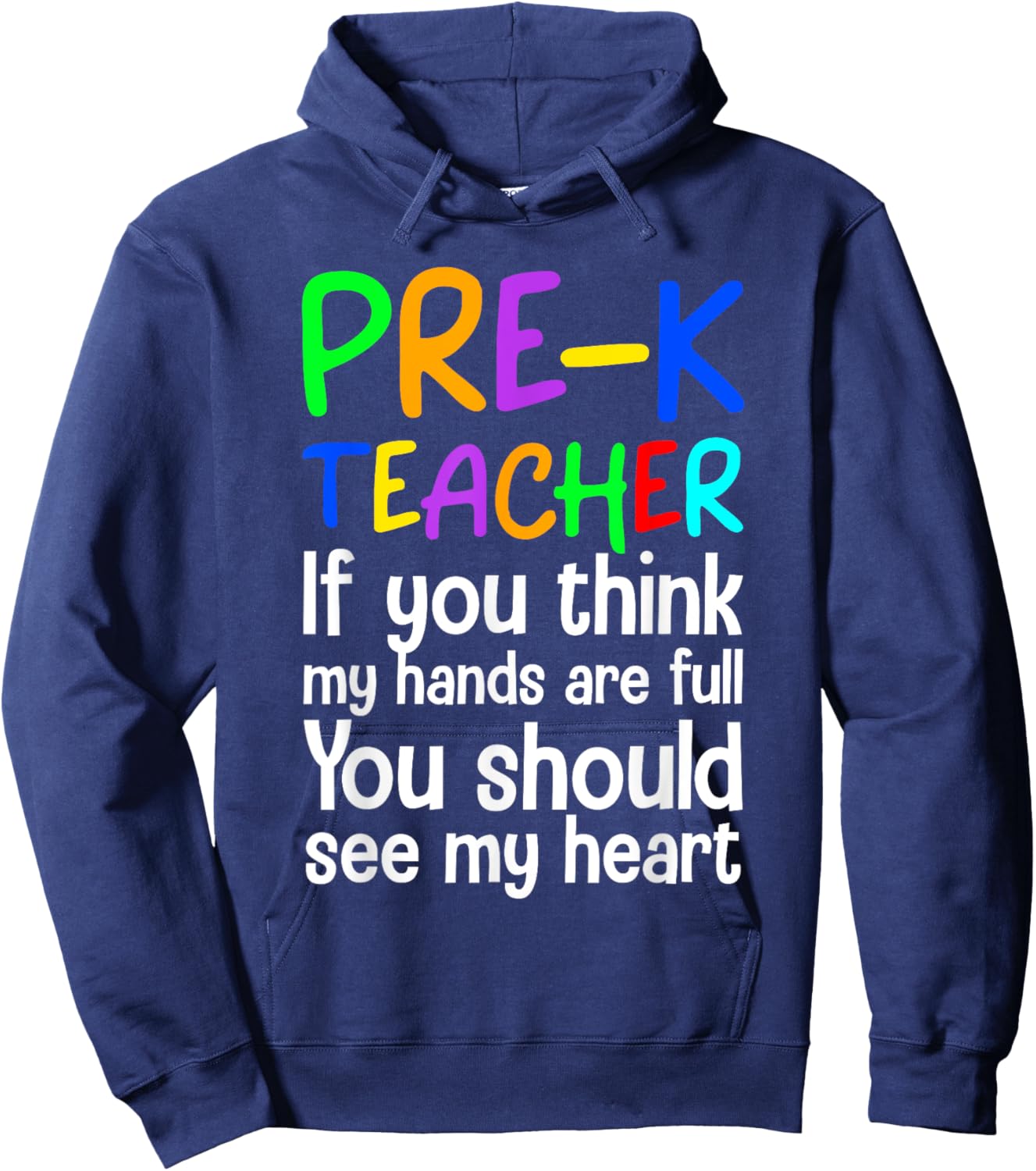 Pre-K Teacher Design Women Pre Kindergarten Teacher Hoodie - Hoodie | Navy