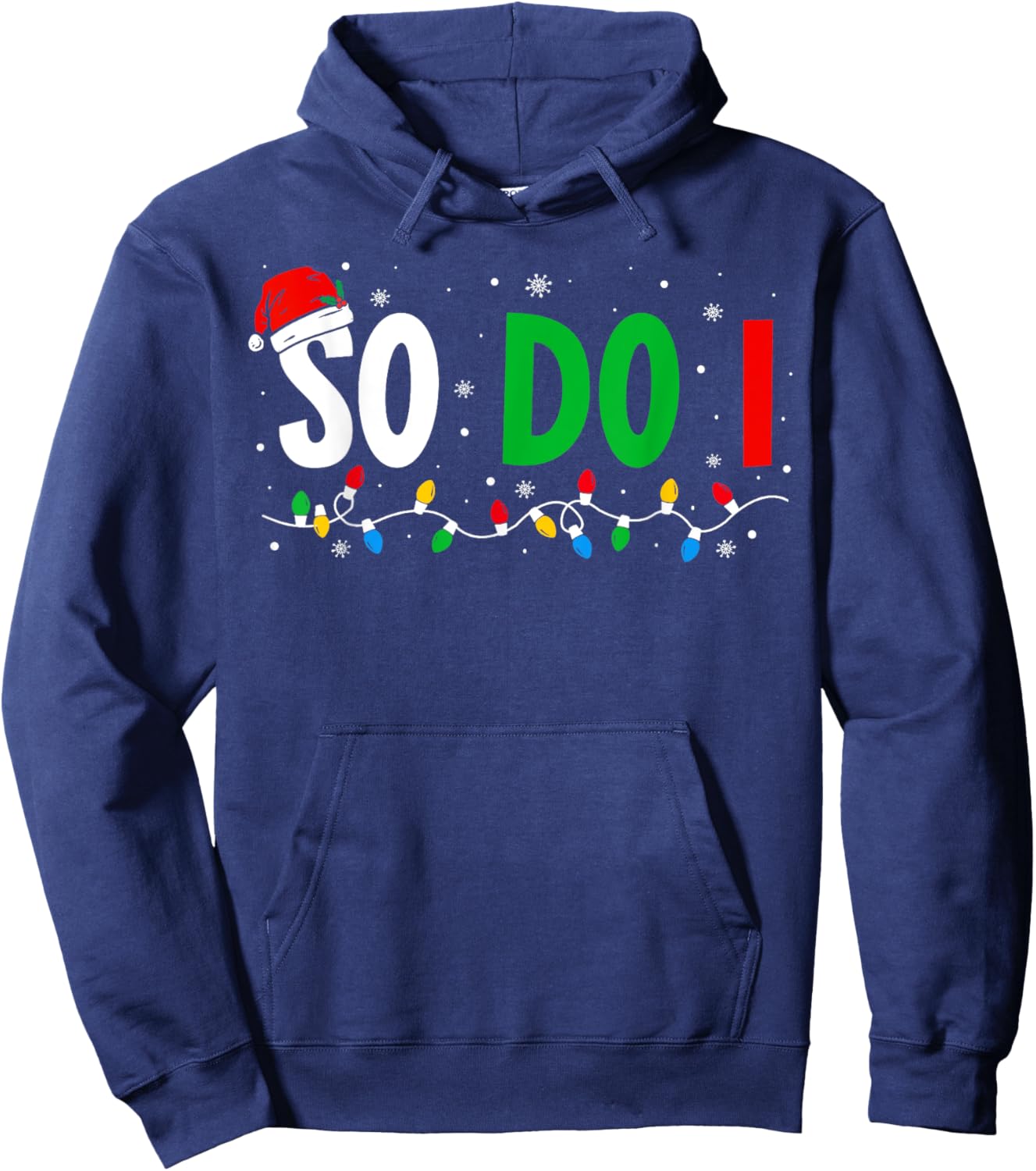 I Don't Do Matching Christmas Outfits So Do I Couples Family Hoodie - Hoodie | Navy