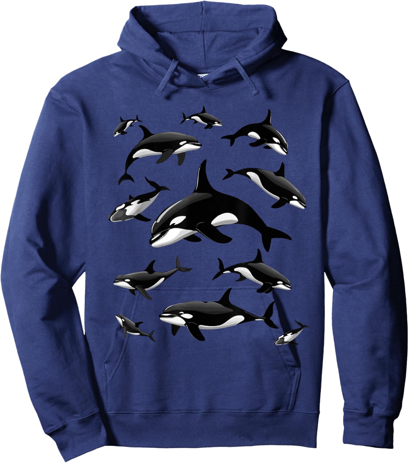 Cool Orca Art Women Kids Killer Whale Orca Lover Hoodie - Hoodie | Navy
