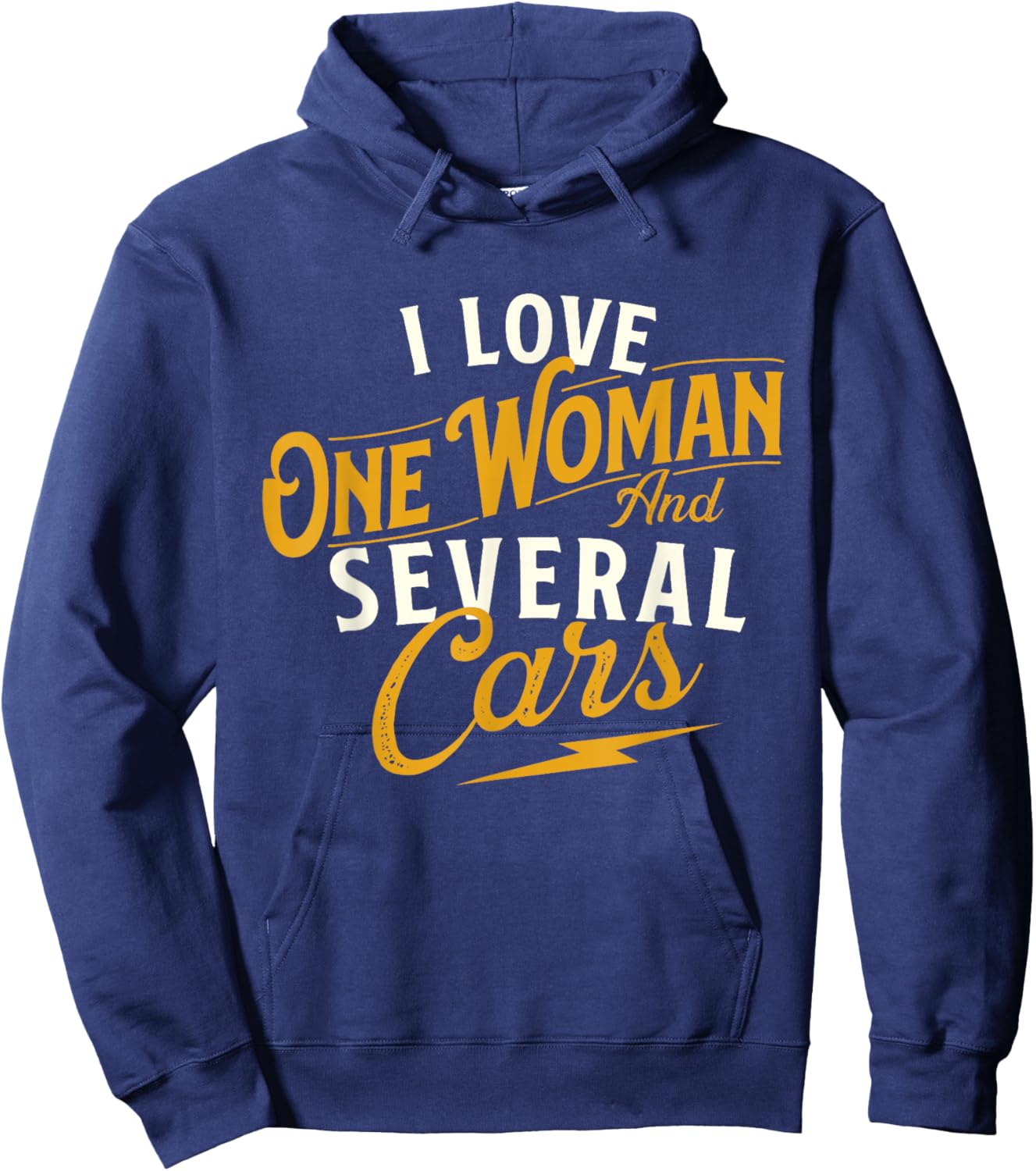 I Love One Woman And Several Cars - Car Guy Auto Mechanic Hoodie - Hoodie | Navy