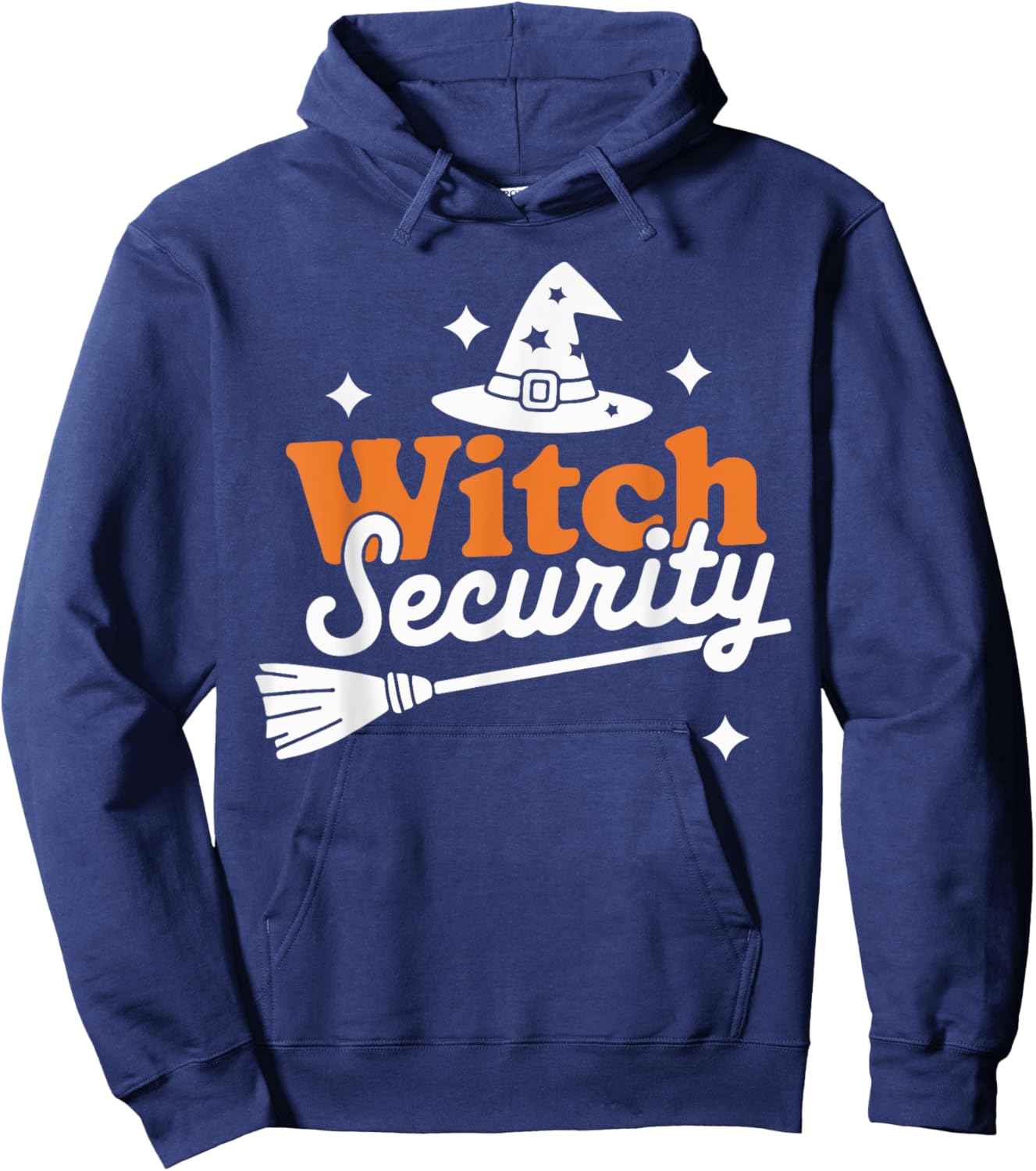 Witch Security Husband of Witches Husband Halloween Costume Hoodie - Hoodie | Navy