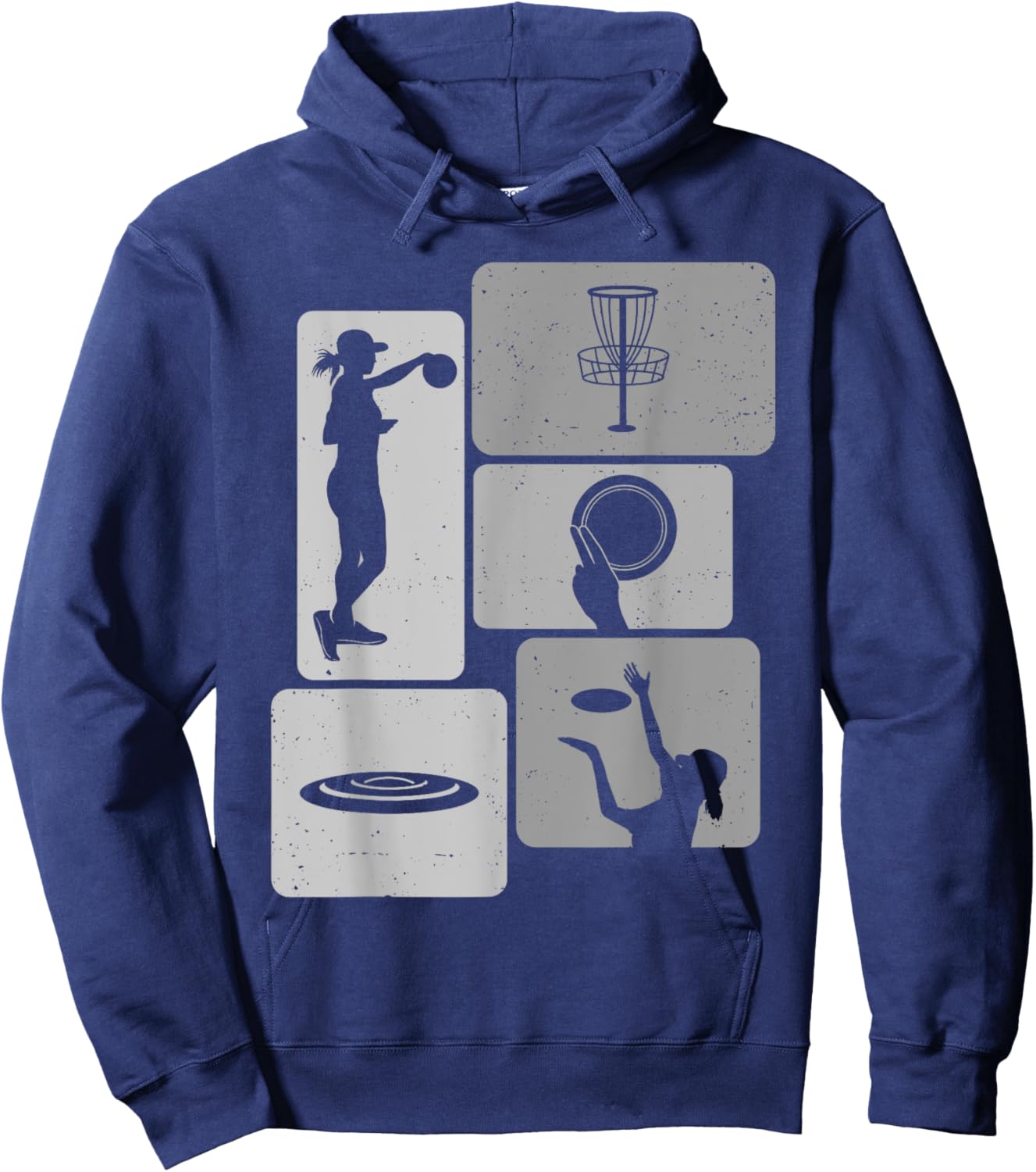 Funny Disc Golf Player Cool Flying Disk Sports Enthusiast Hoodie - Hoodie | Navy