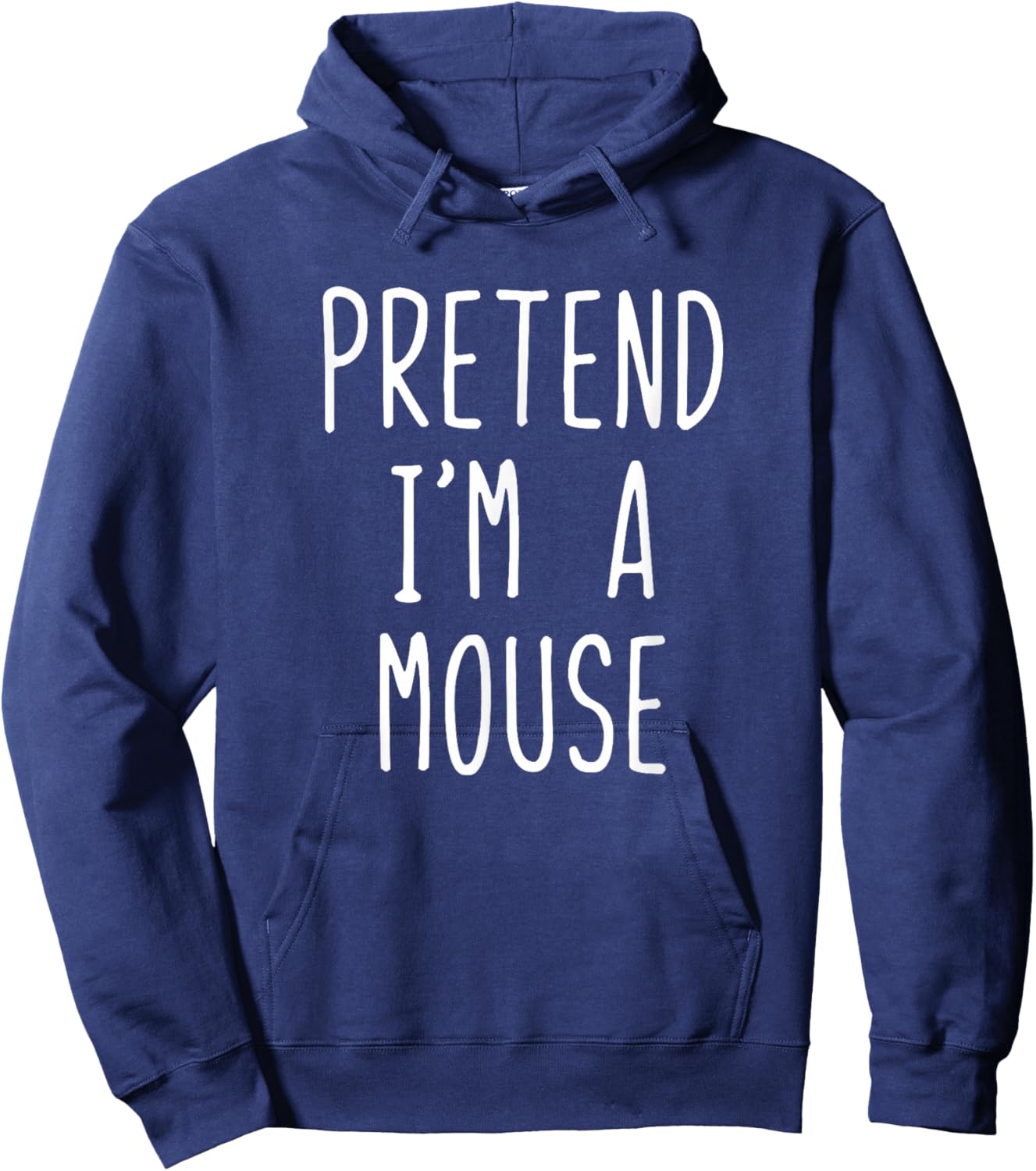 Pretend I'm Mouse Costume Halloween Funny Lazy Adult Kids Hoodie - Hoodie | Navy