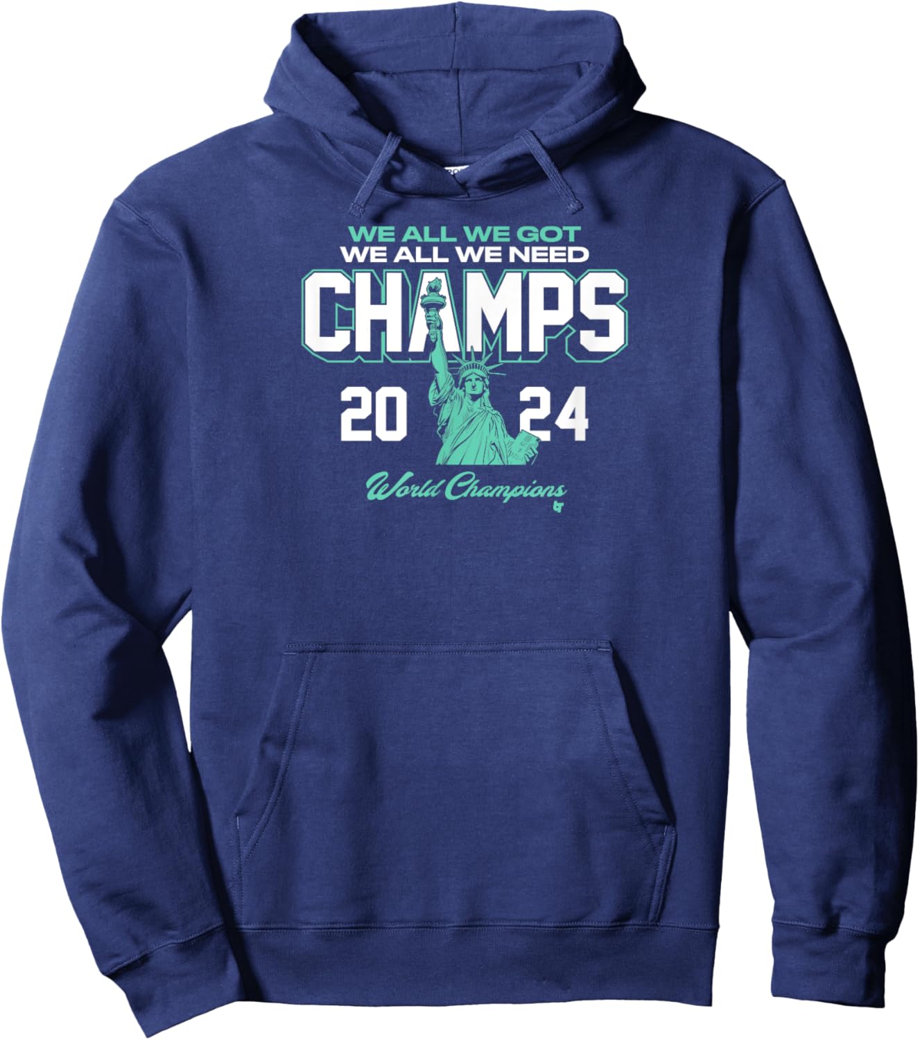 2024 Champs - New York Basketball Hoodie - Hoodie | Navy