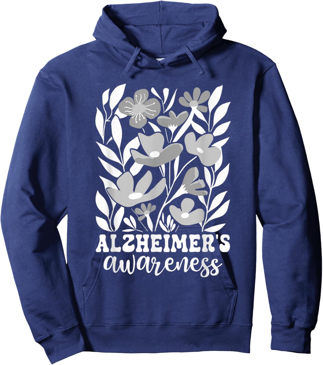 Wear Purple Alzheimer's Awareness Dementia Hoodie - Hoodie | Navy