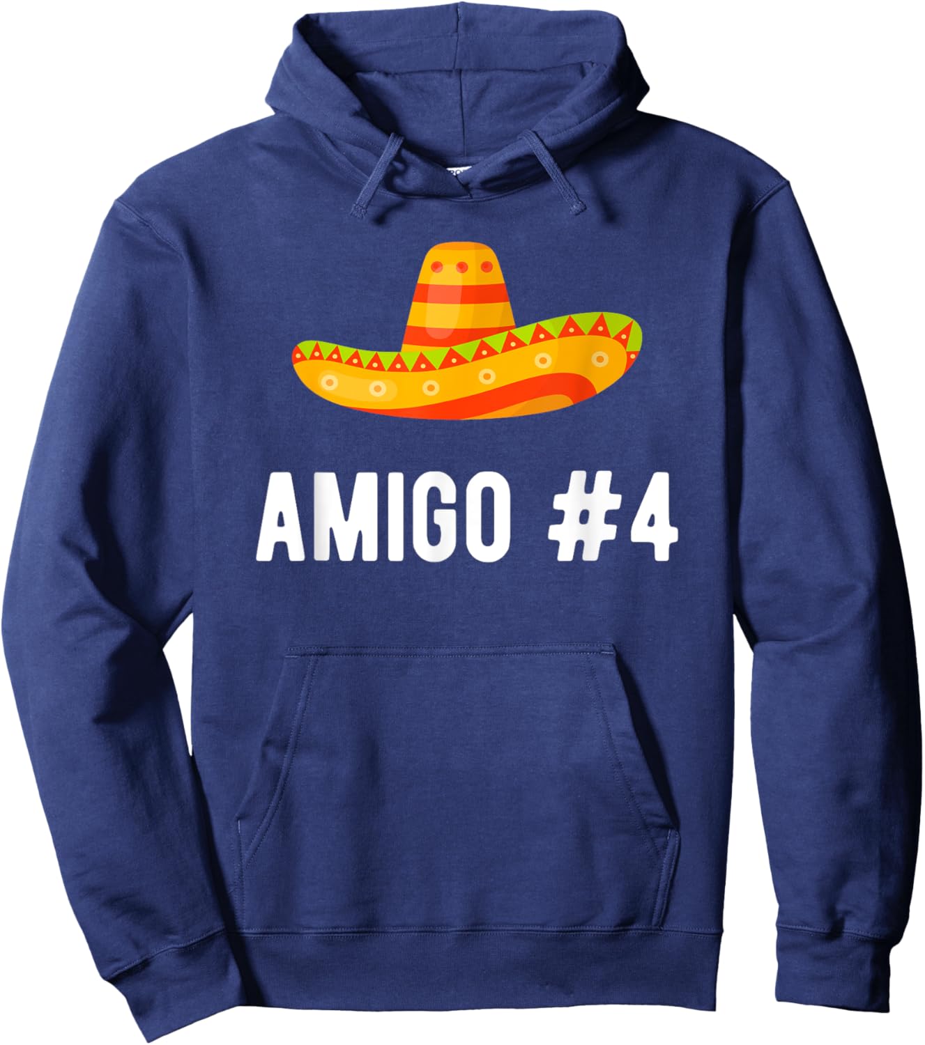 Halloween Group Matching Costume Funny Mexican Amigo #4 Hoodie - Hoodie | Navy