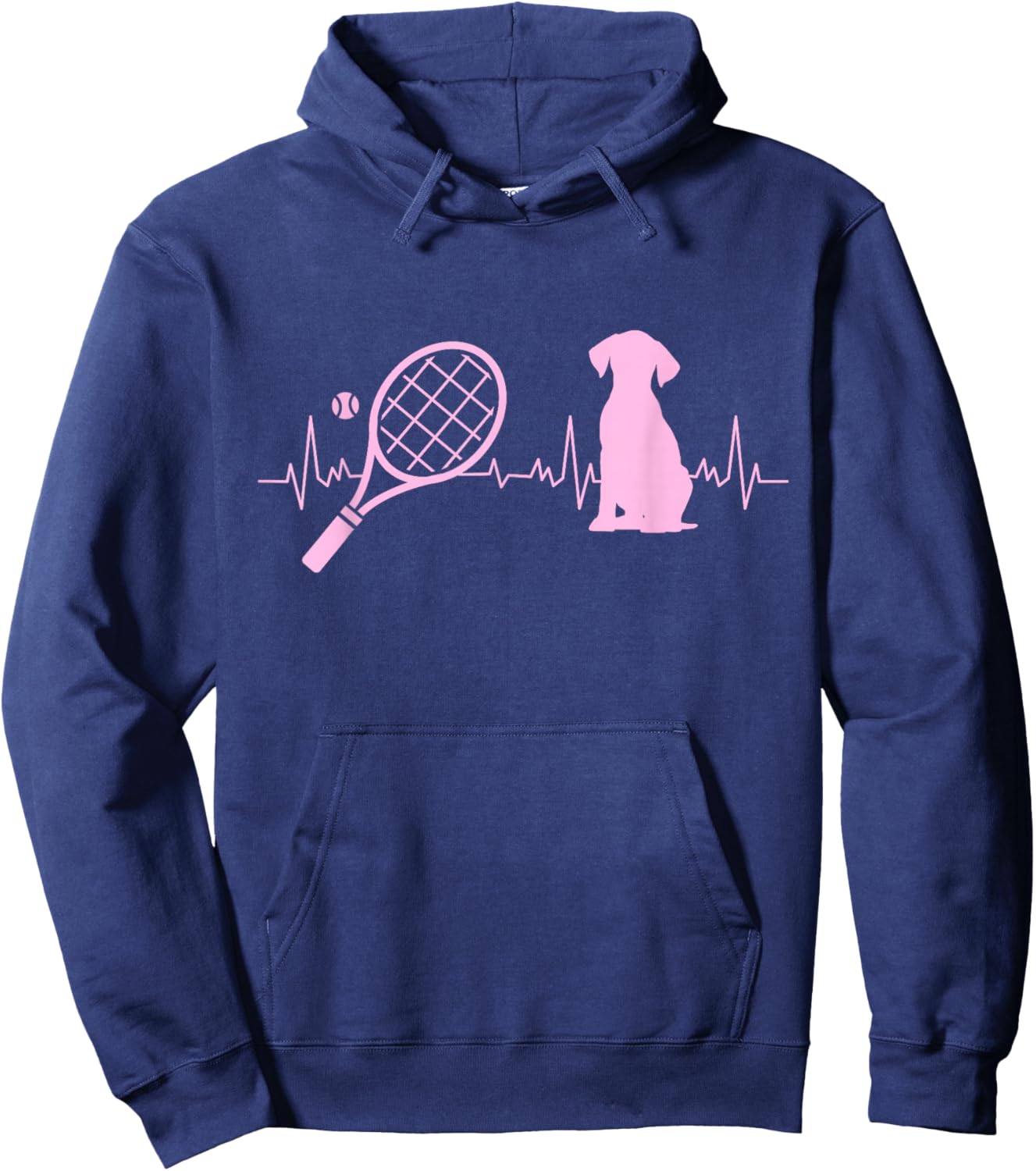 Dog Lover Tennis Player Coach Dog Sports Tennis Dog Women Hoodie - Hoodie | Navy