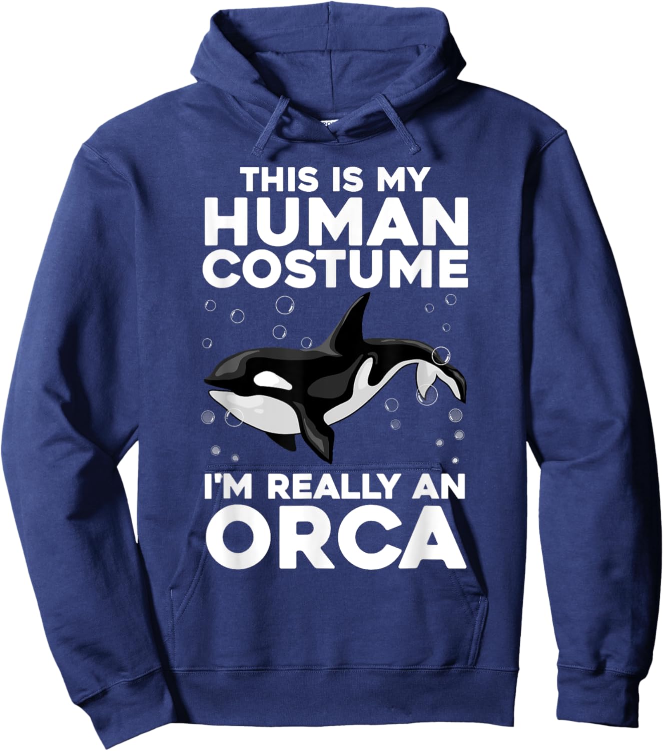 Cool Orca Design Women Sea Ocean Animal Orca Lover Hoodie - Hoodie | Navy