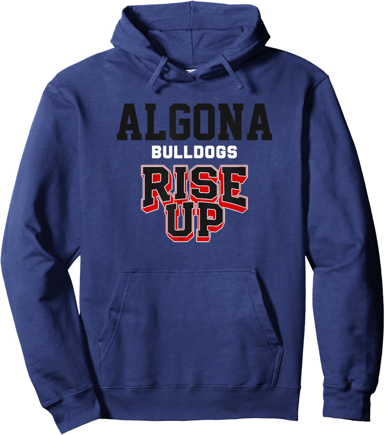 Algona Bulldogs Rise Up HS Hoodie - Hoodie | Navy